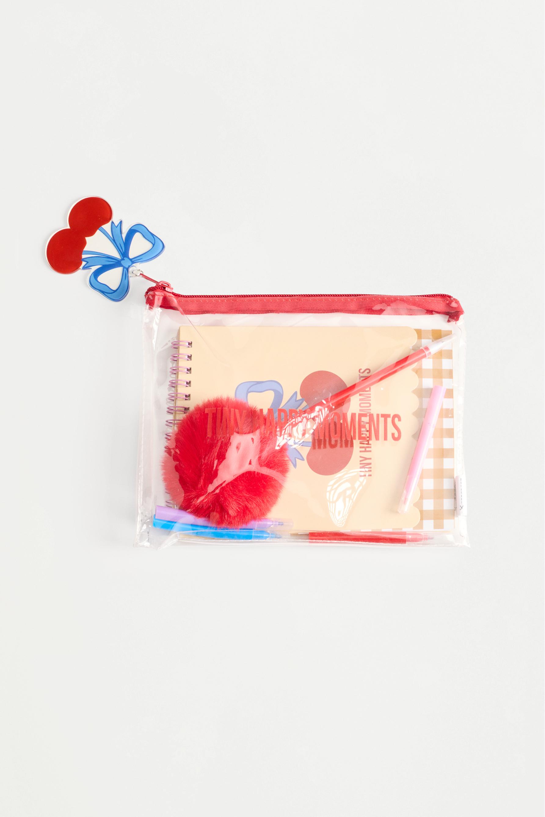 Cherry print stationery set — VARIOUS