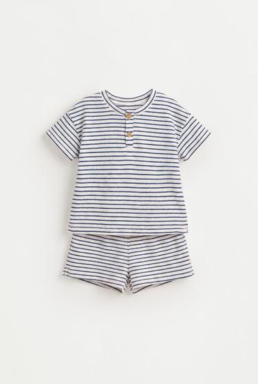 Rustic T-shirt and Bermuda shorts co-ord — INDIGO 1
