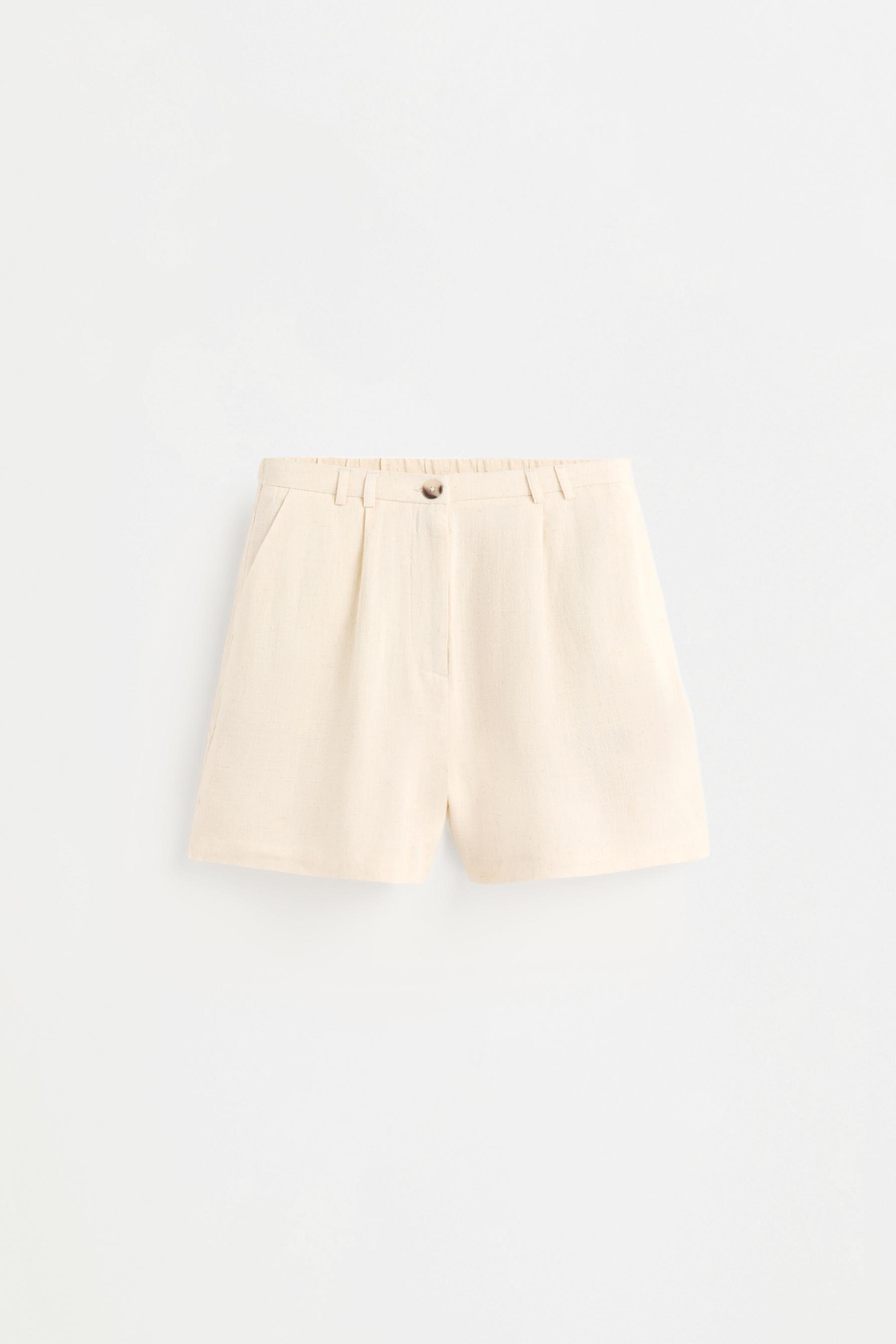 Rustic Bermuda shorts — BEIGE