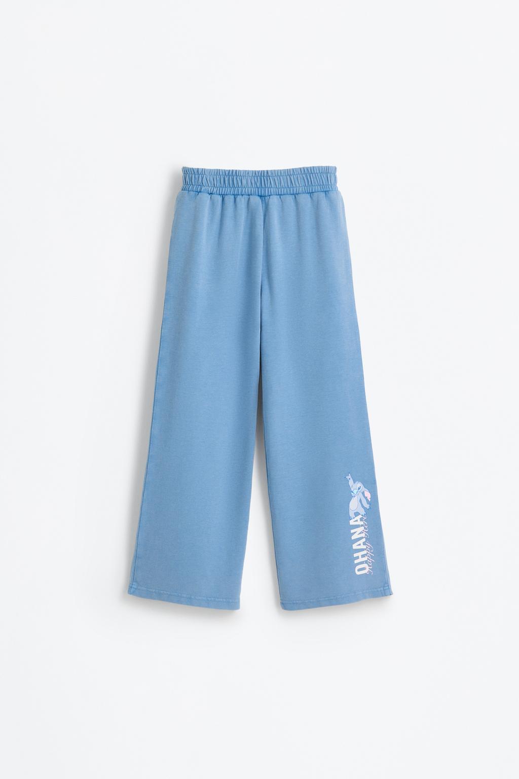 Stitch ©Disney wide-leg plush trousers