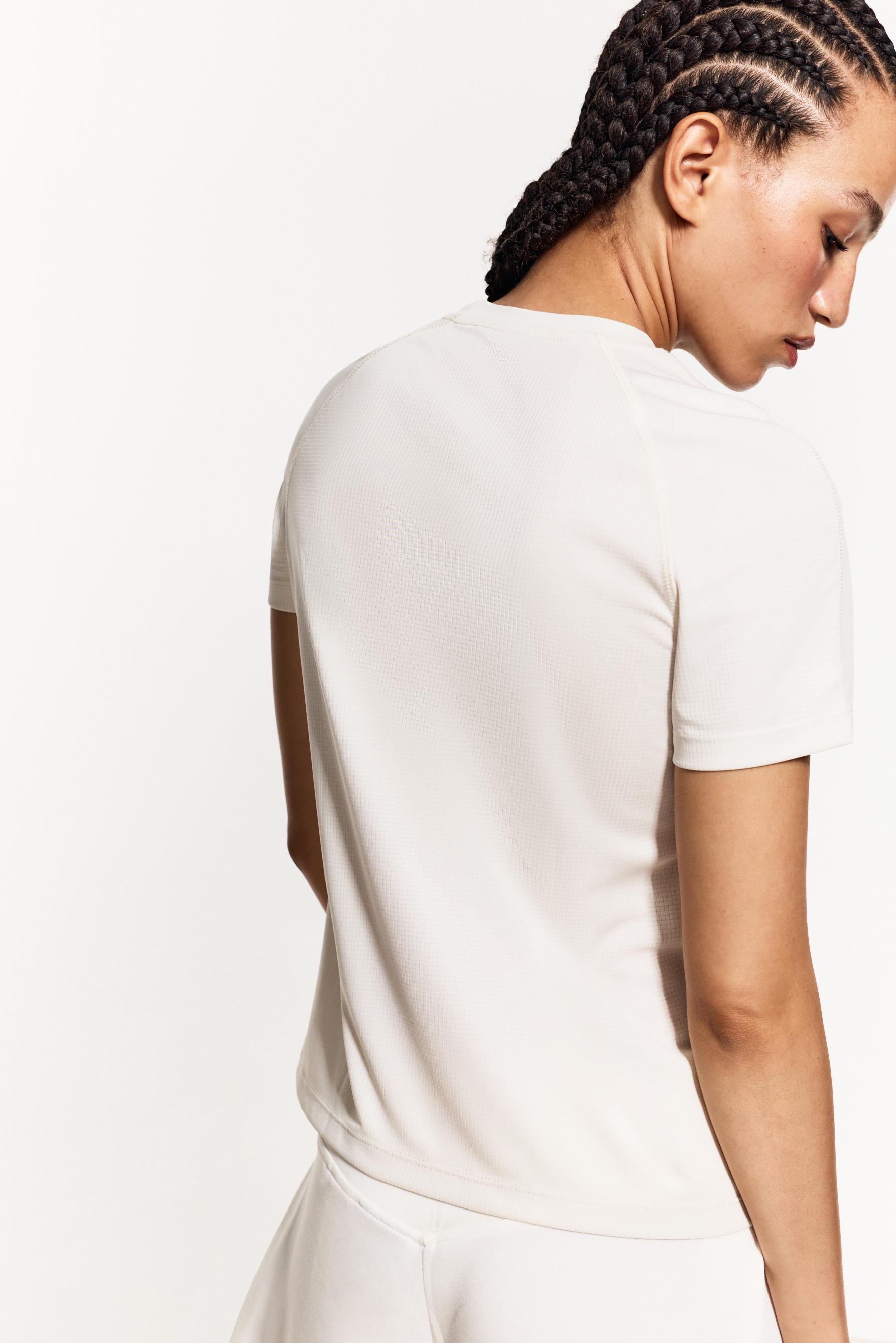 Seamed sports T-shirt — OFF WHITE