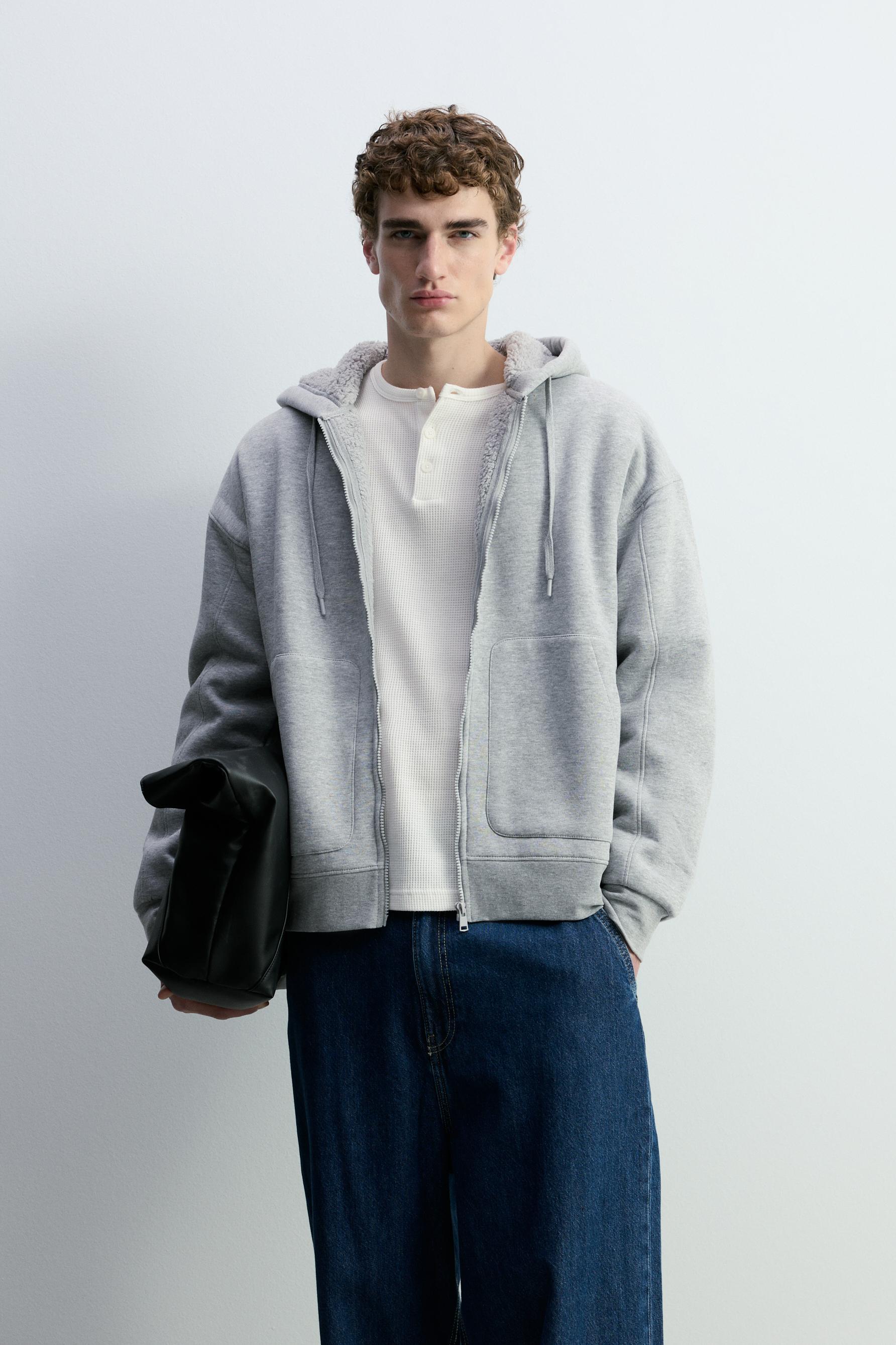 Sudadera cremallera borreguillo