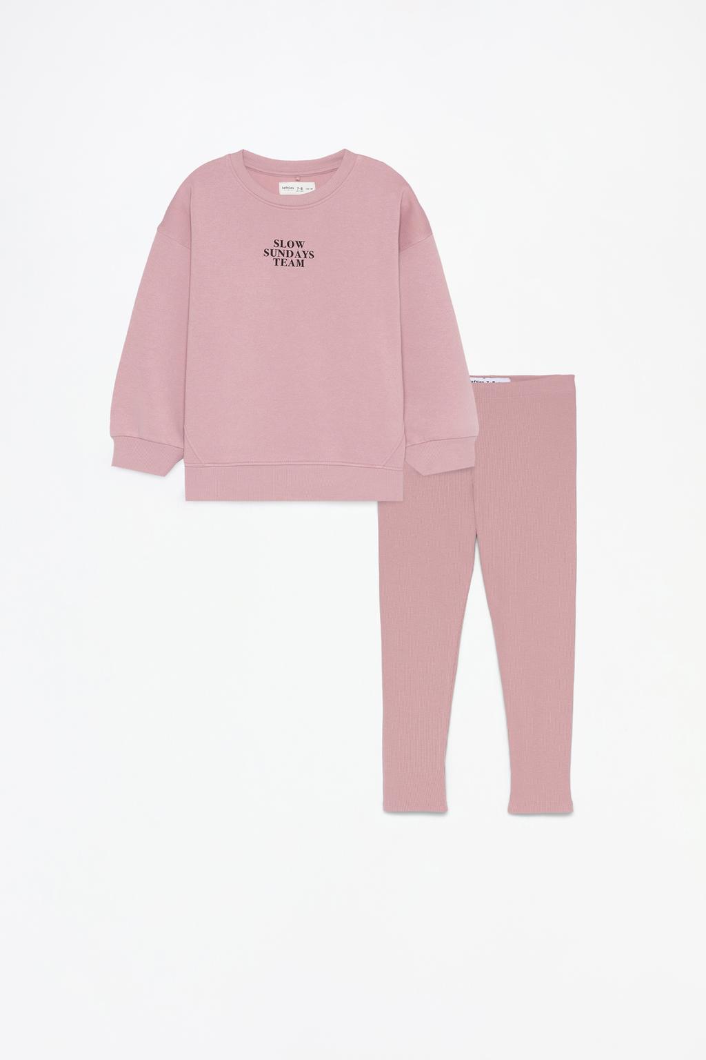 Sweatshirt and leggings set