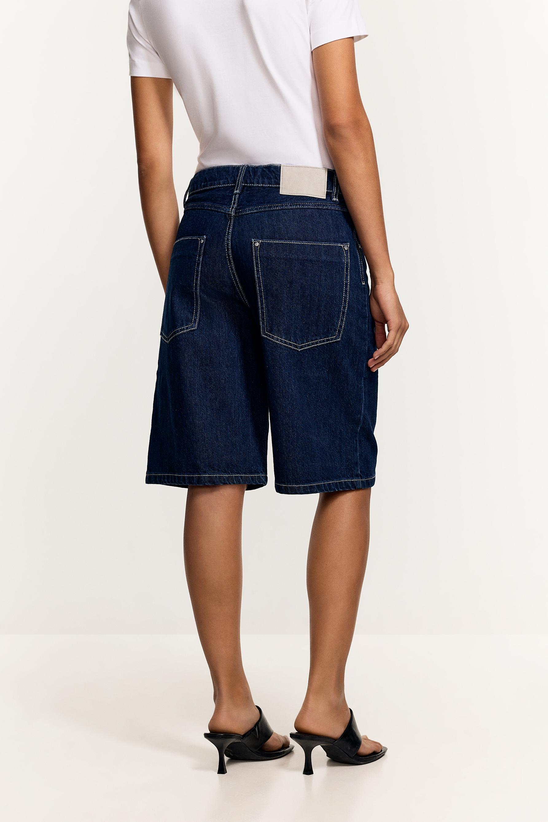 Denim Bermuda shorts — FADED NAVY