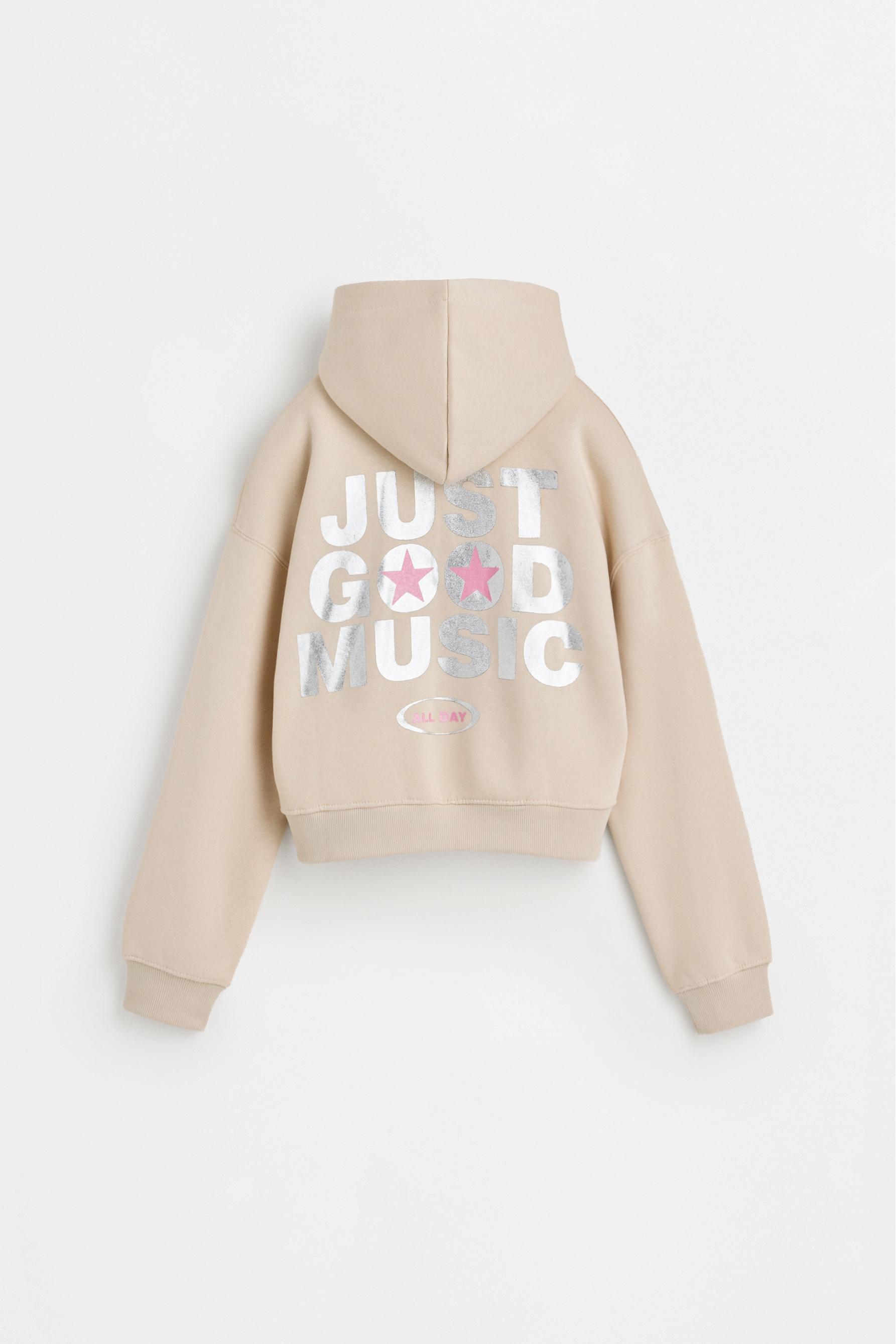 Cropped hoodie — CREAM