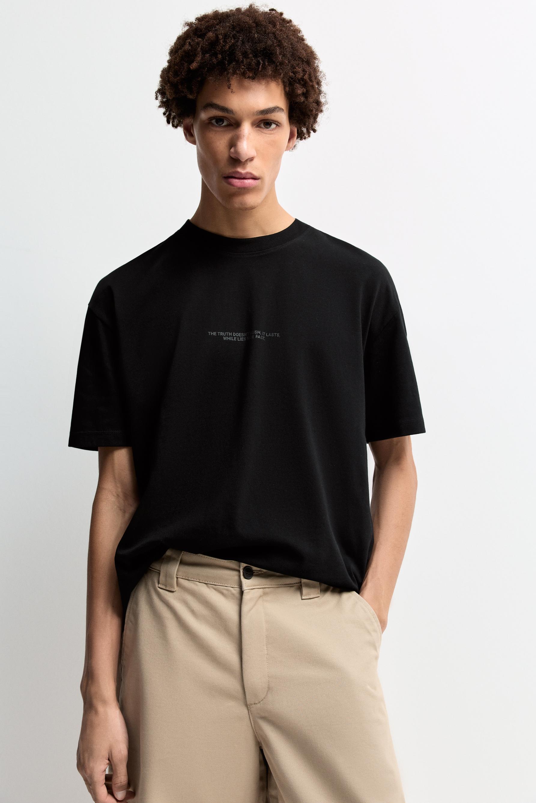 Camiseta estampado texto