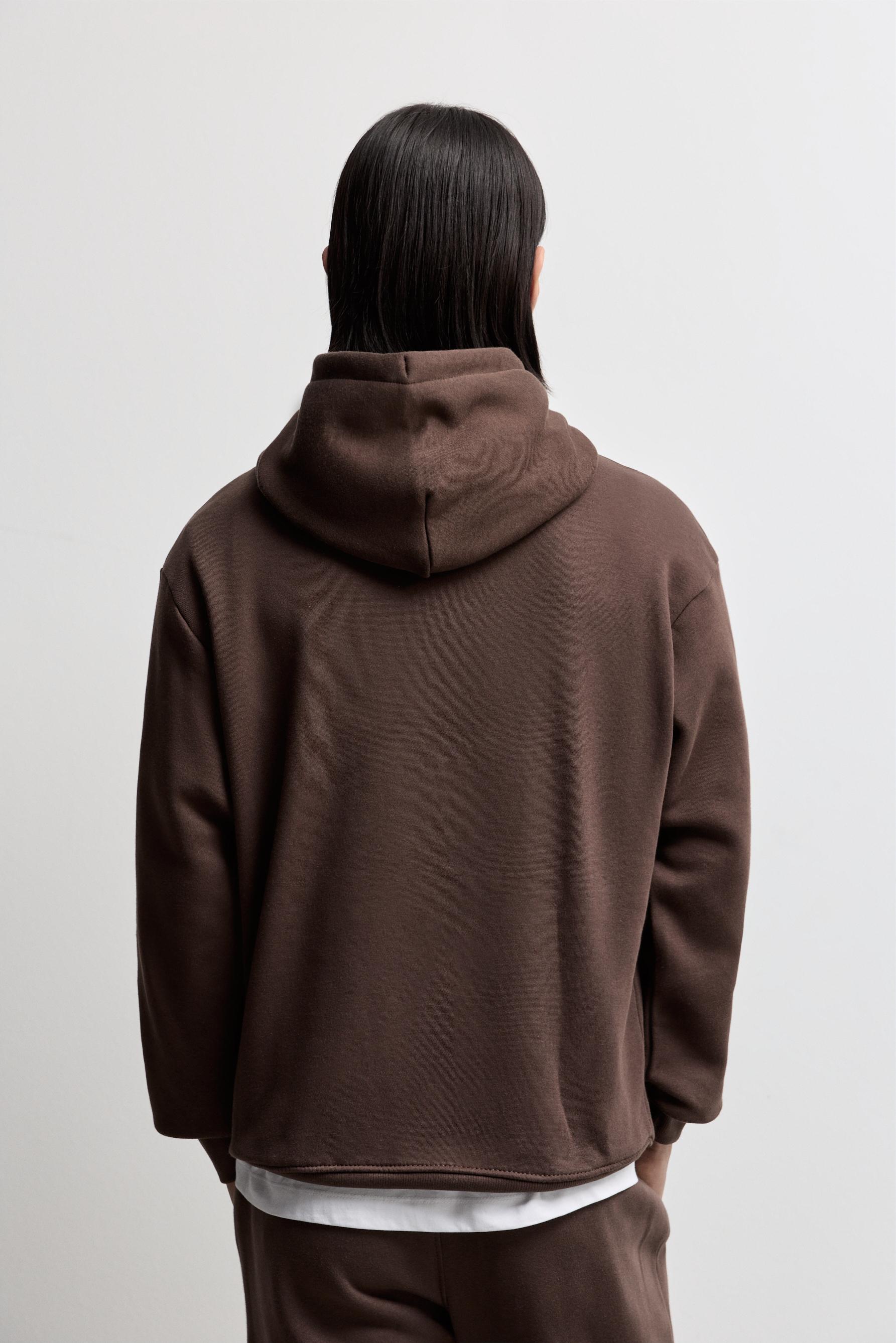 Basic hoodie — CHOCOLATE