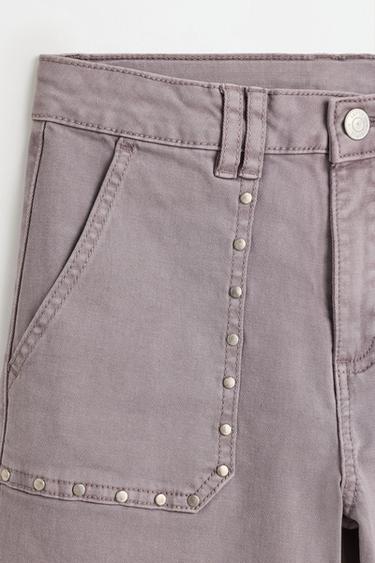 Straight twill trousers — TAUPE GREY 3