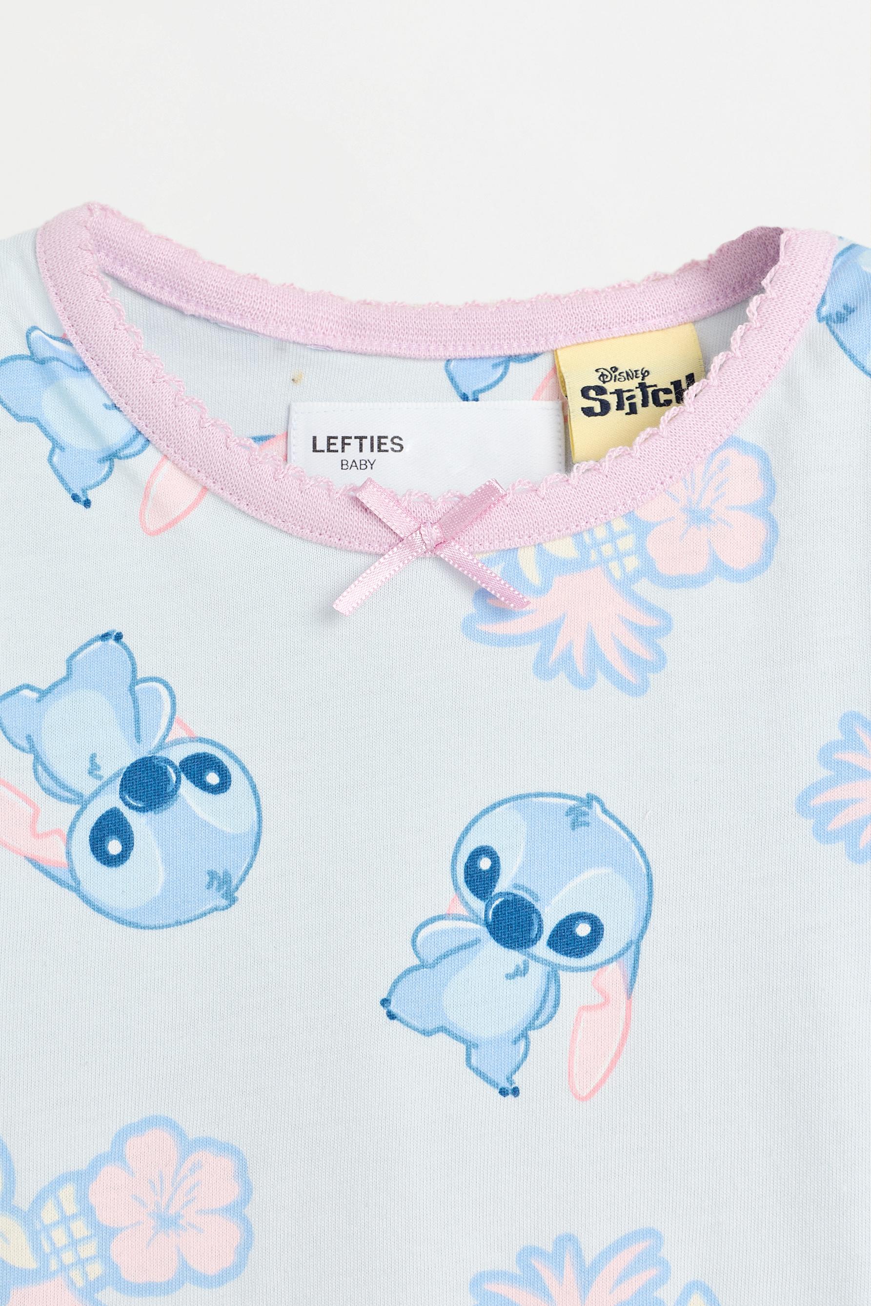 Stitch ©Disney scalloped trim pyjamas — DARK BLUE (alternate view)