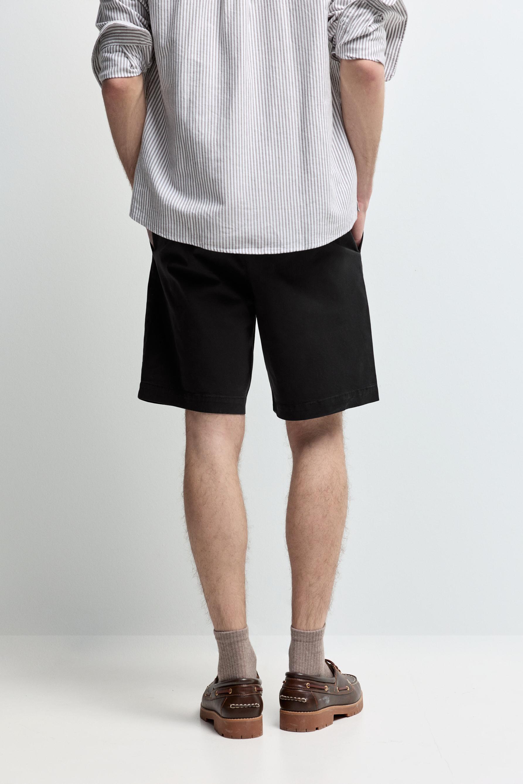 Jogger Bermuda shorts — BLACK