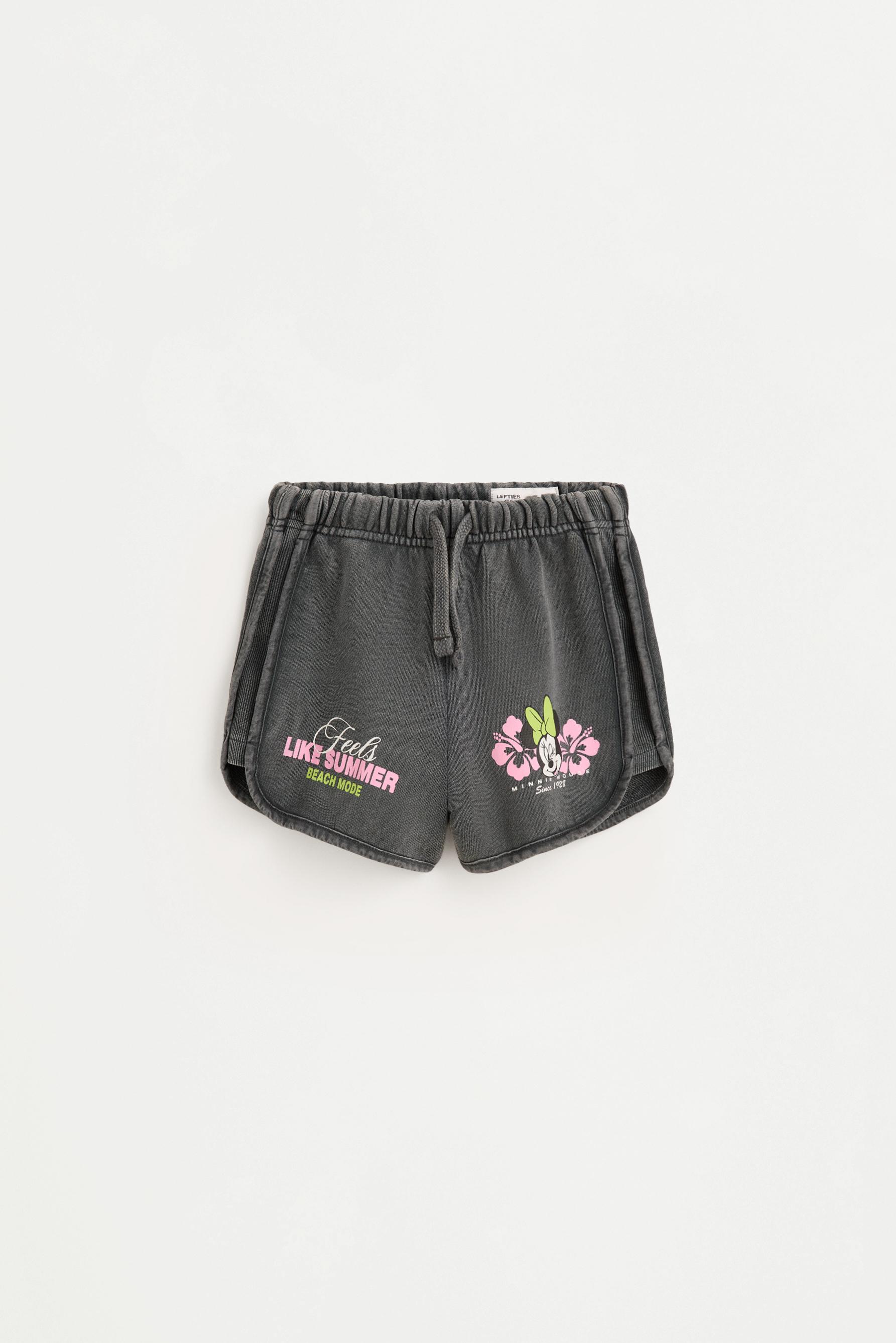 Faded-effect Minnie Mouse ©Disney shorts — ANTHRACITE GREY
