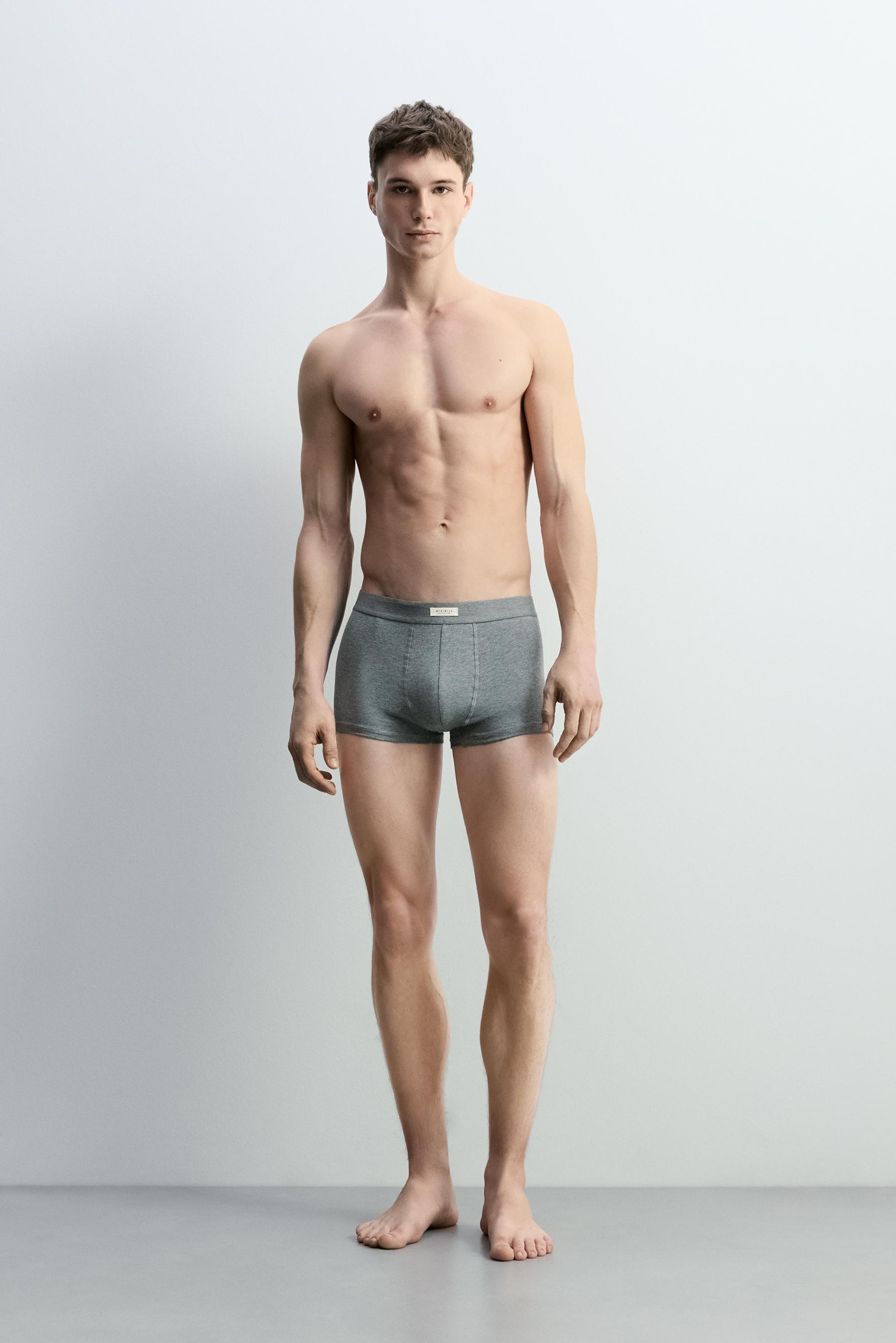 Basic Boxers (3-Pack) — GREY MARL