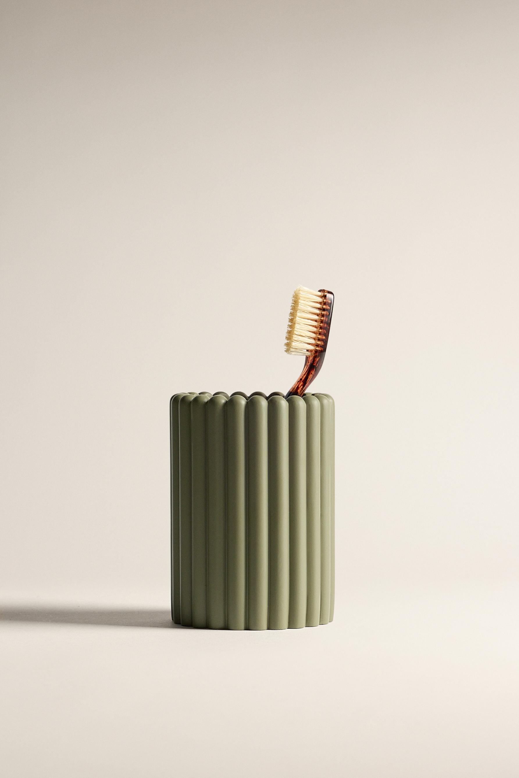 Vaso portacepillos resina