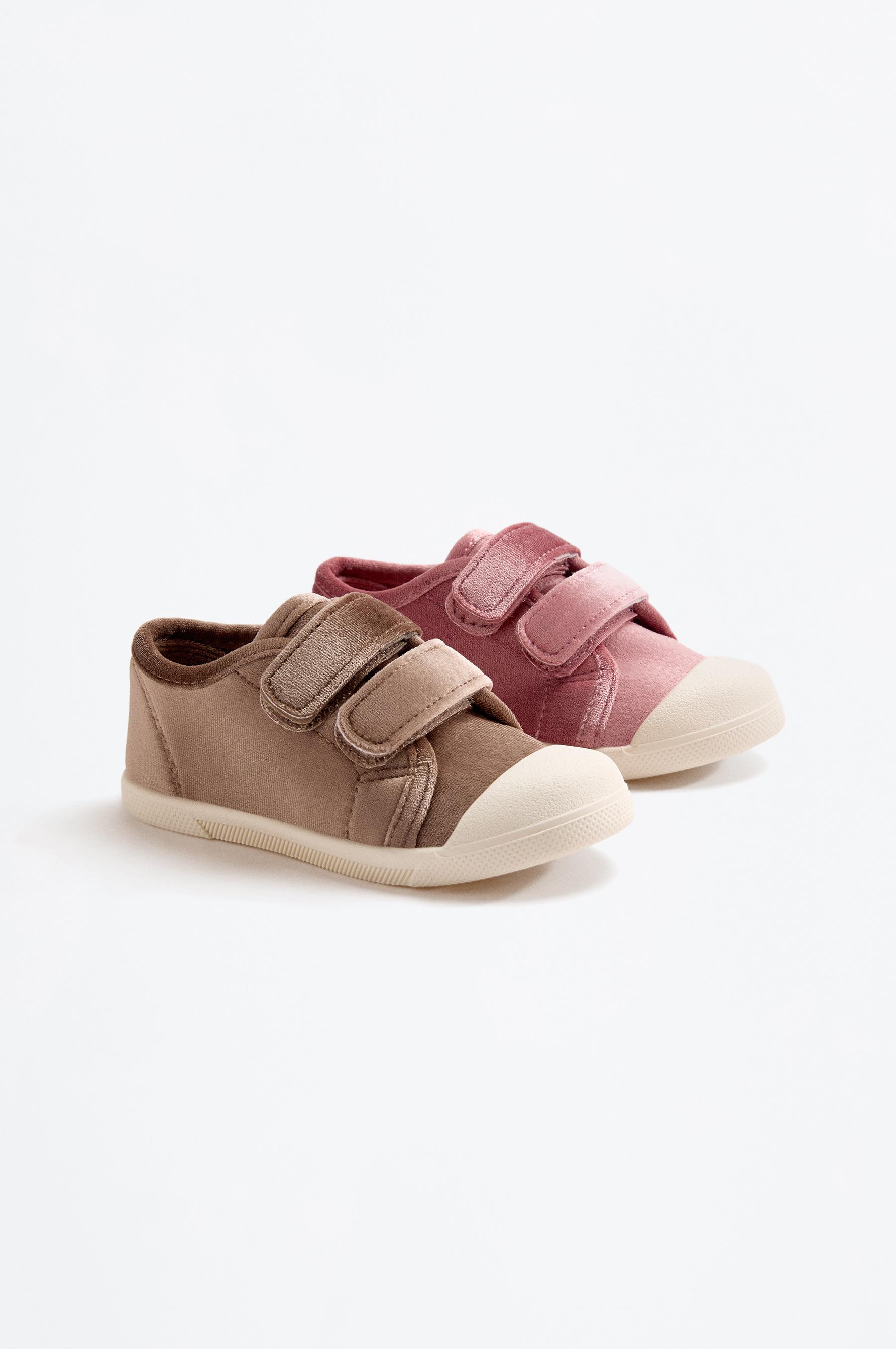 Velvet toecap slipper — BROWN