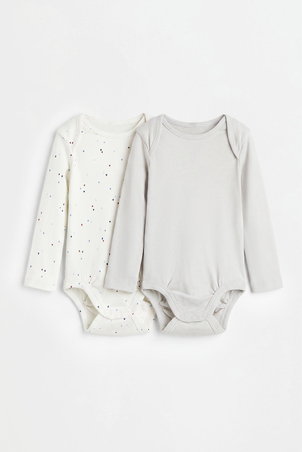 Pack of 2 combined bodysuits — GREY