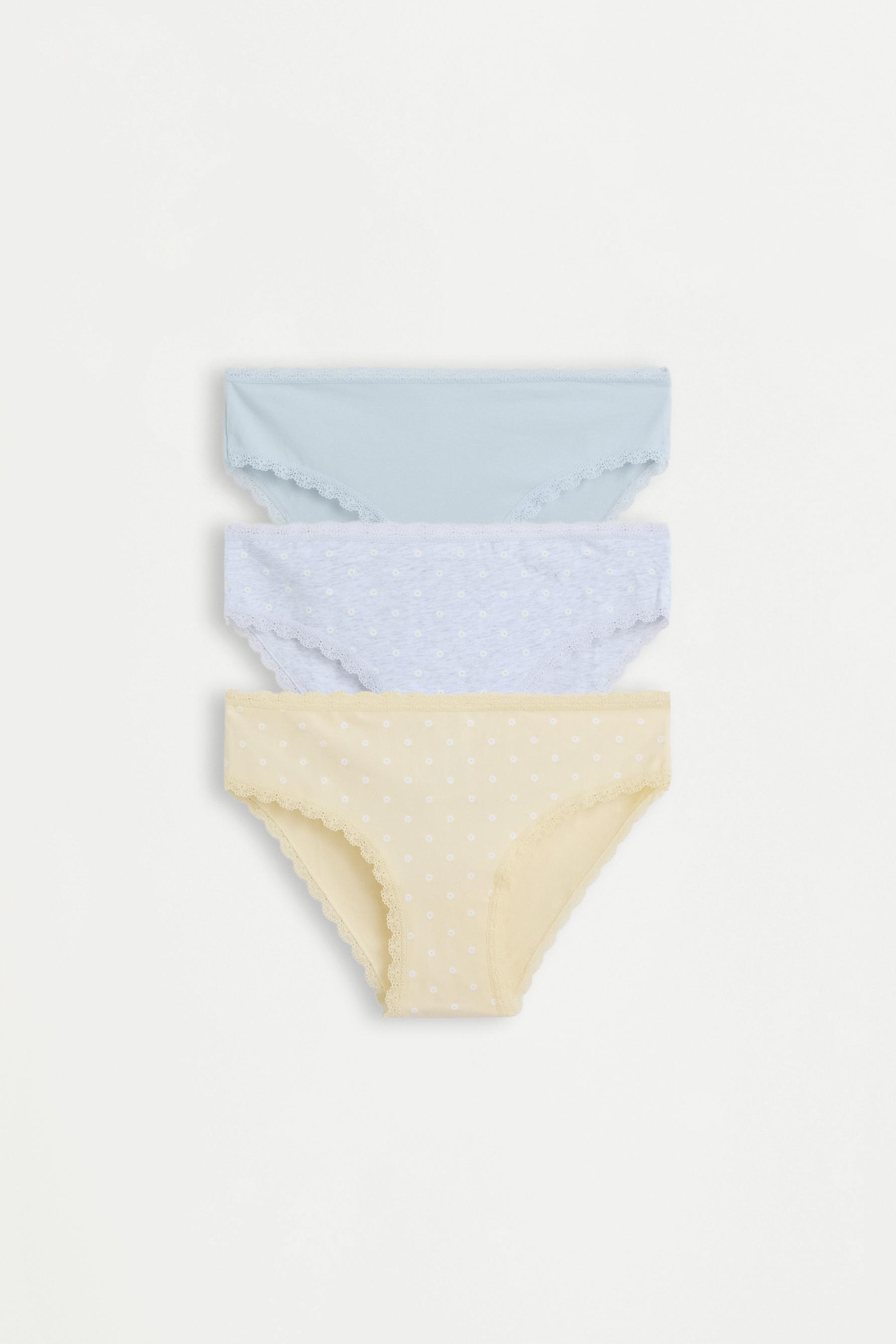 Printed Classic Briefs (3-Pack) — ECRU/YELLOW