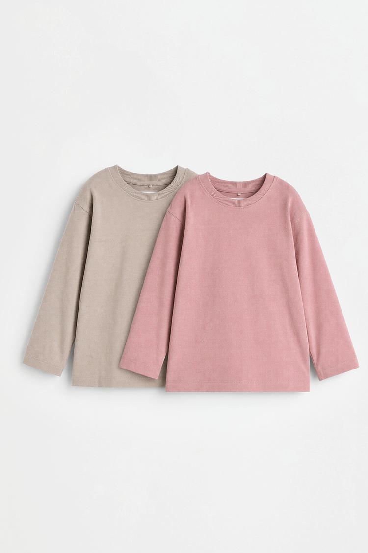 2-pack of plain T-shirts — PINK