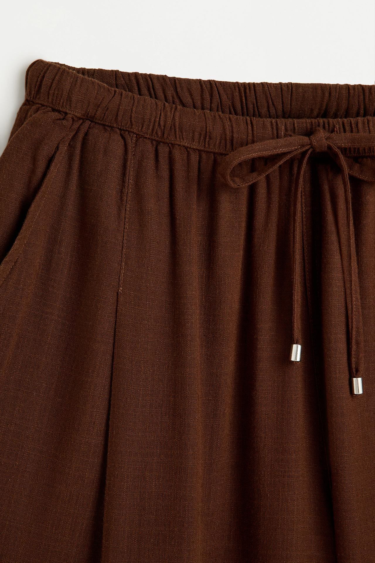 Lightweight wide-leg jeans — BROWN MARL