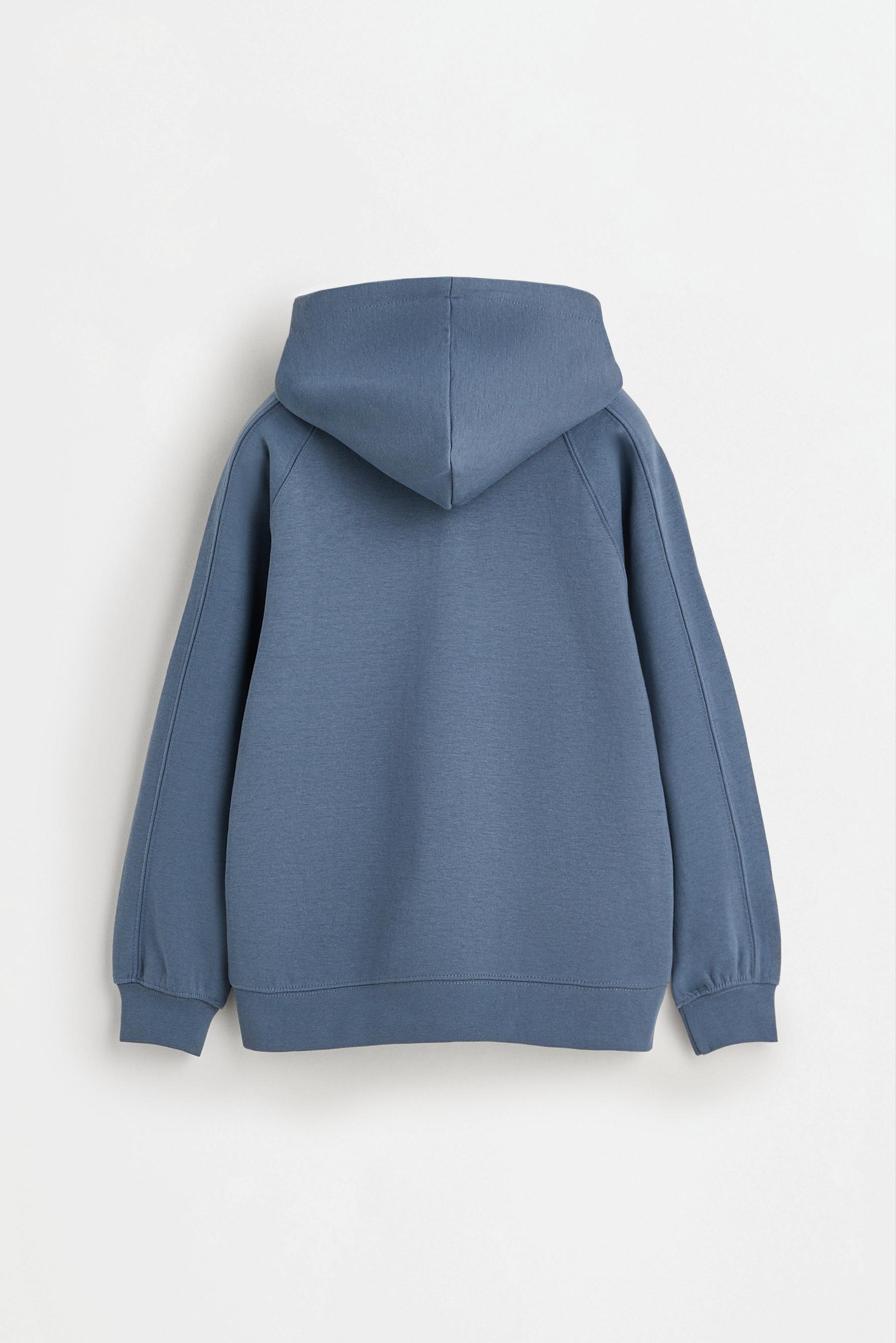 Interlock hoodie — STEEL BLUE