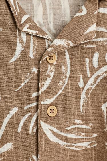 Printed rustic shirt — MINK 3