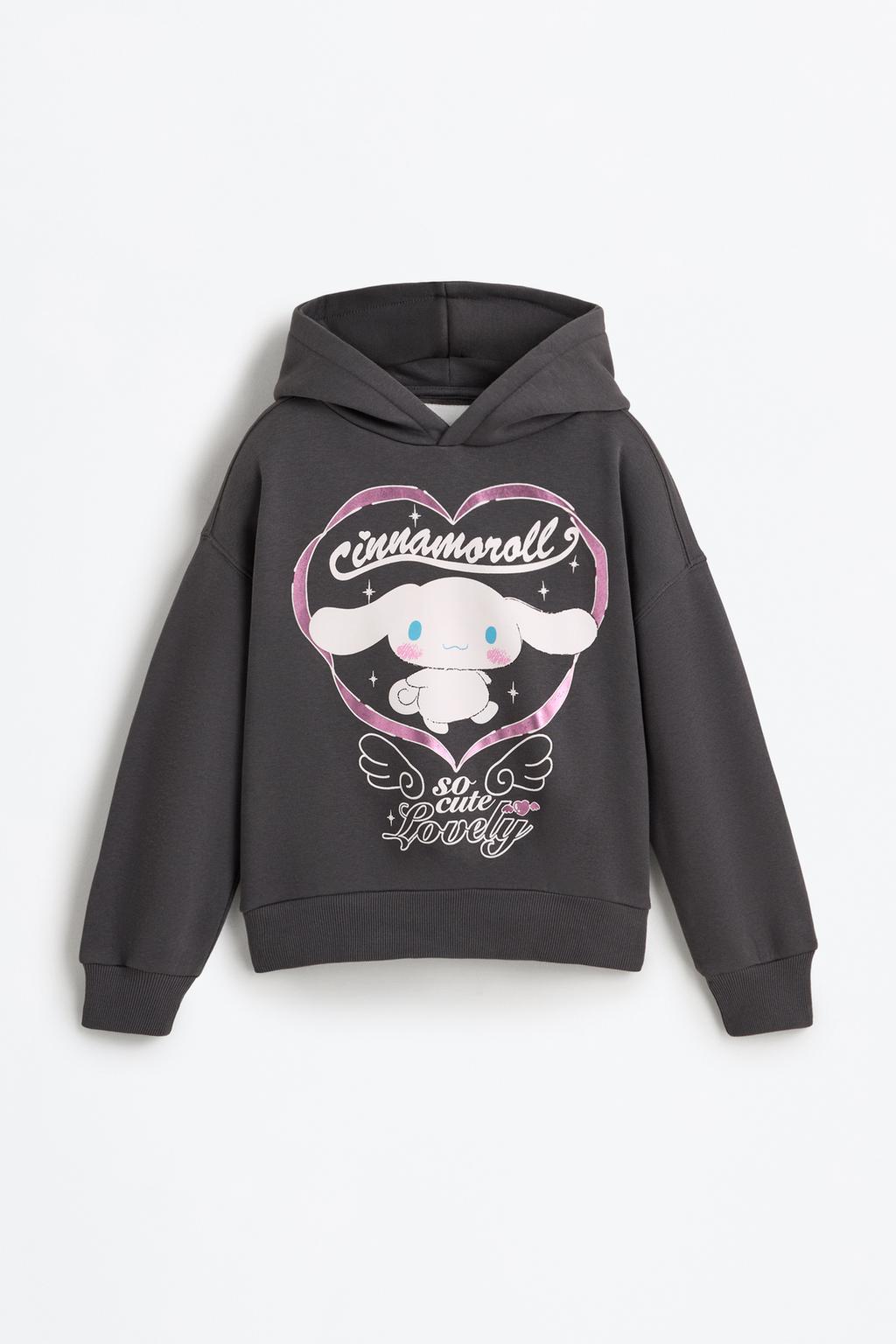 Sweatshirt Cinamoroll ©SANRIO coração metalizado