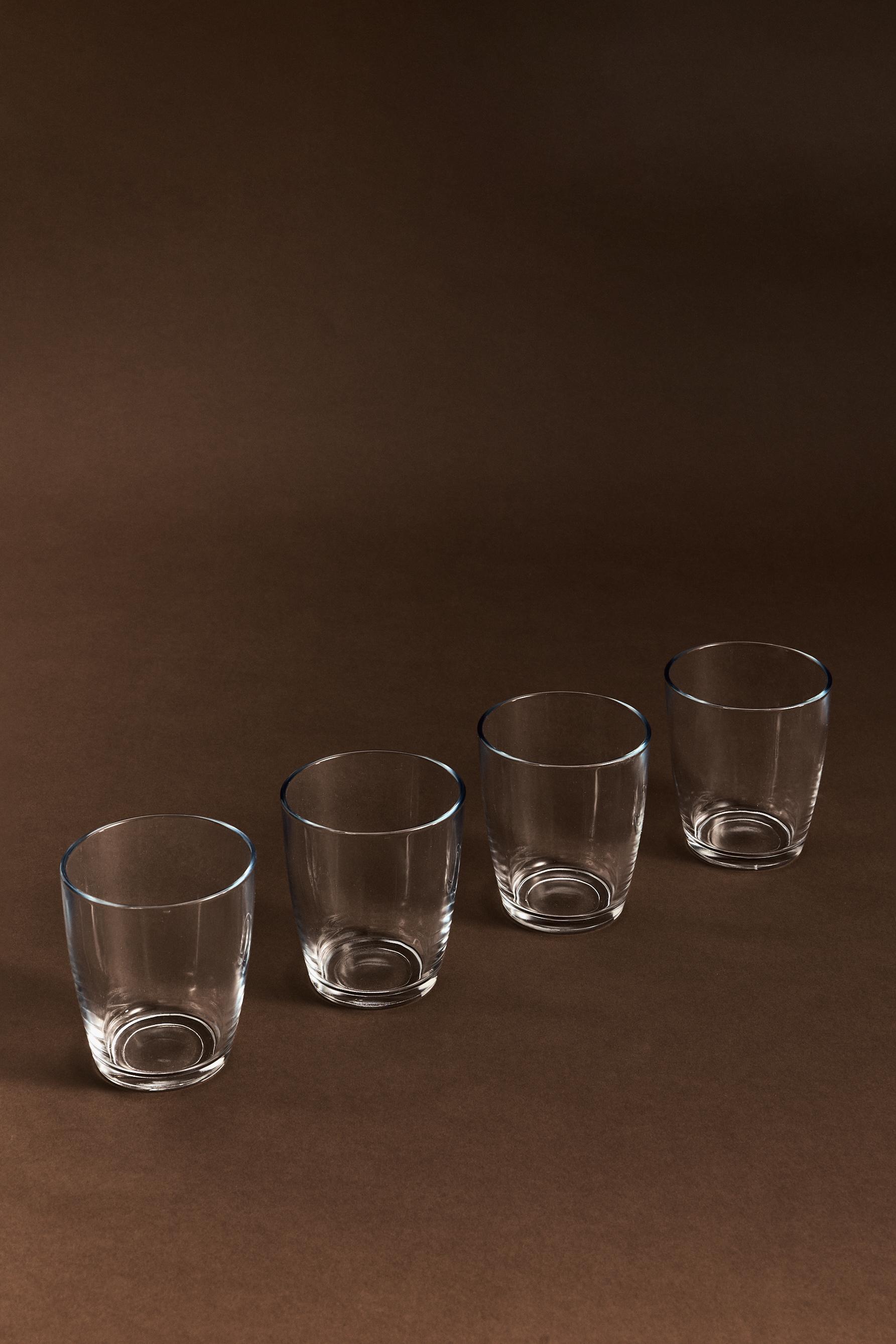 Pack 4 vasos vidrio 340ml