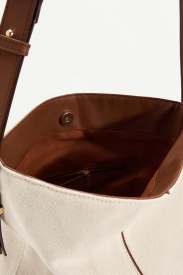 Canvas shopper bag — CAMEL 4