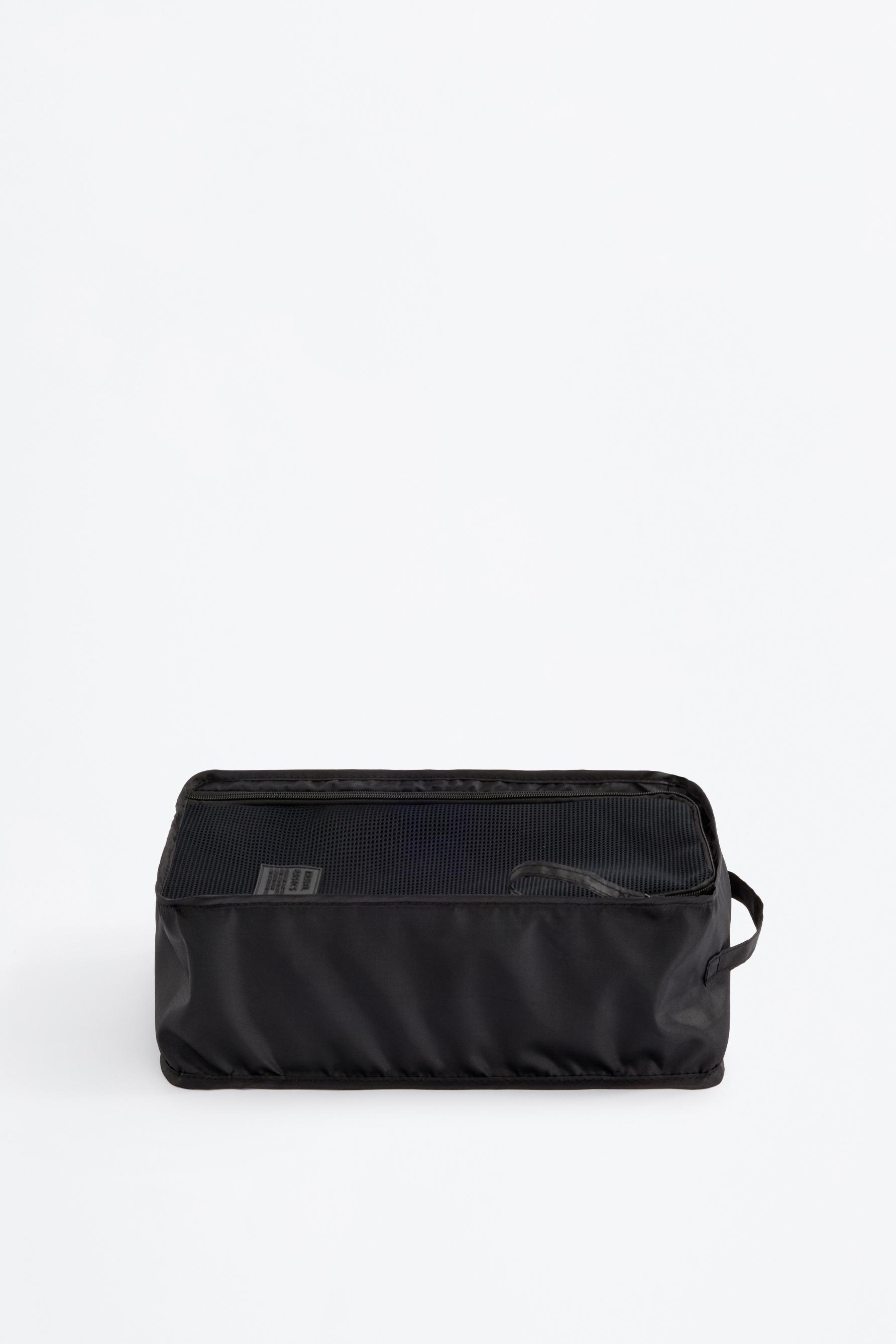Travel shoe bag — BLACK