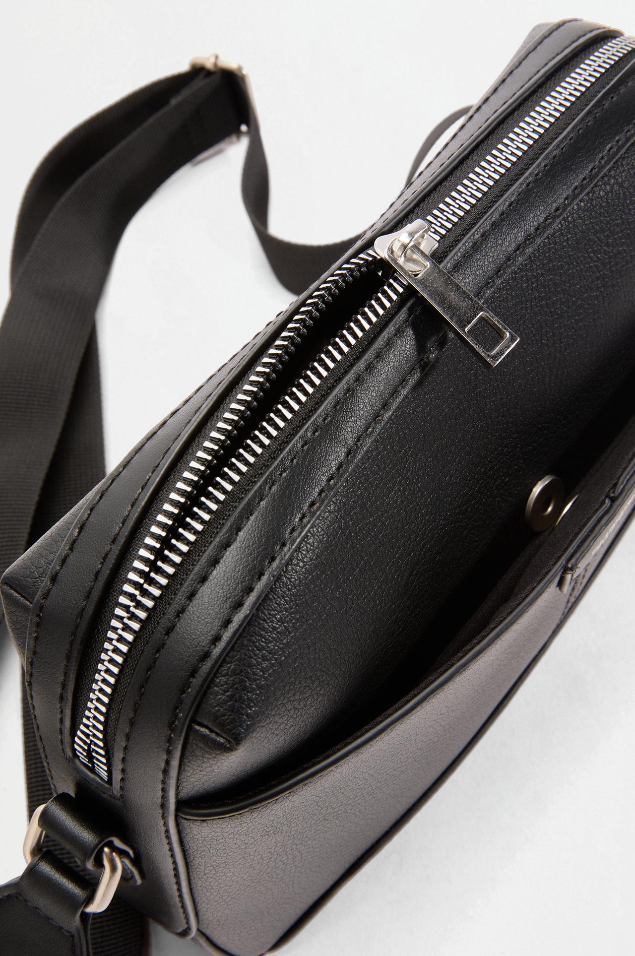 Logo crossbody bag — BLACK