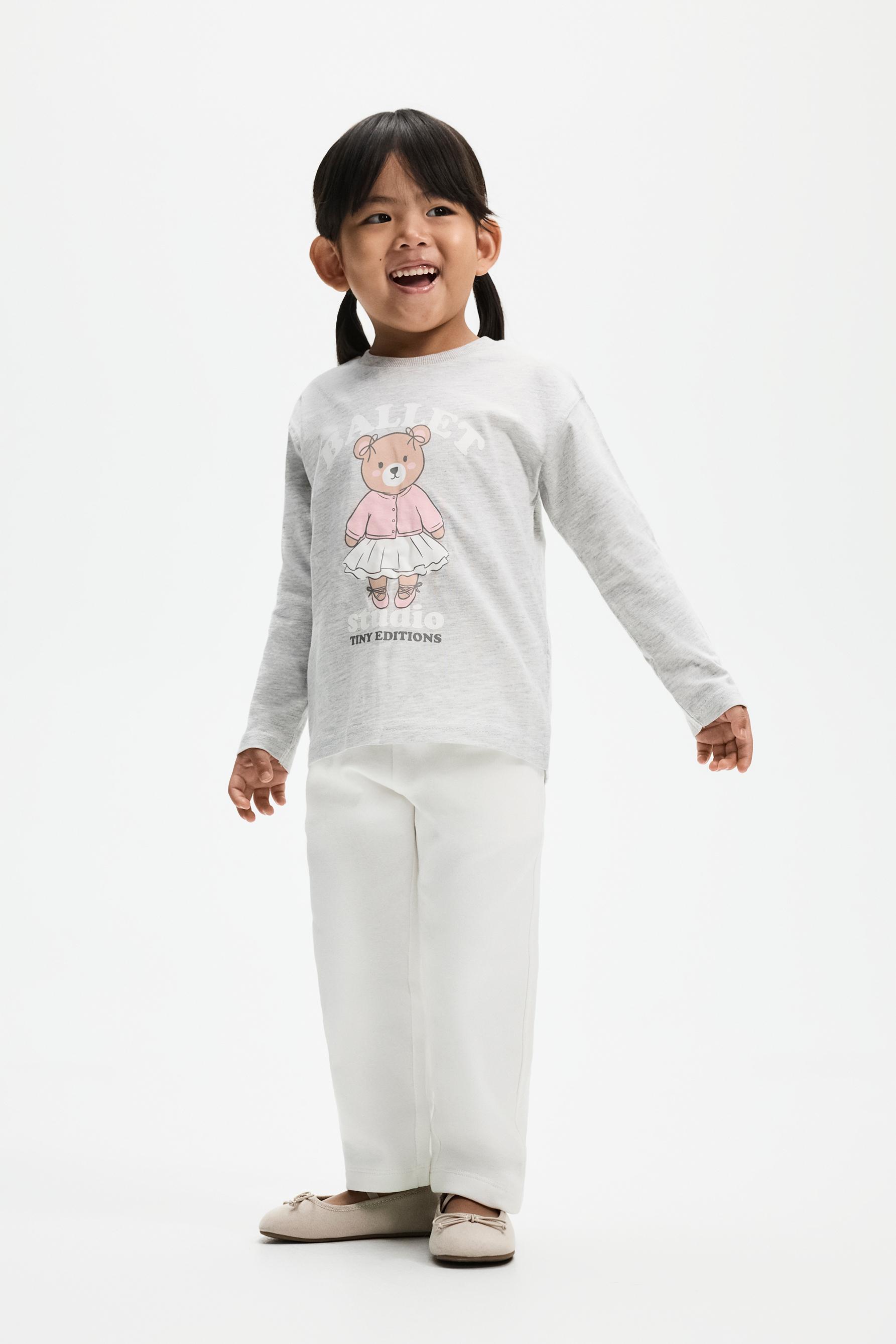 5-pack of mixed T-shirt and fleece jogger sets — PALE PINK