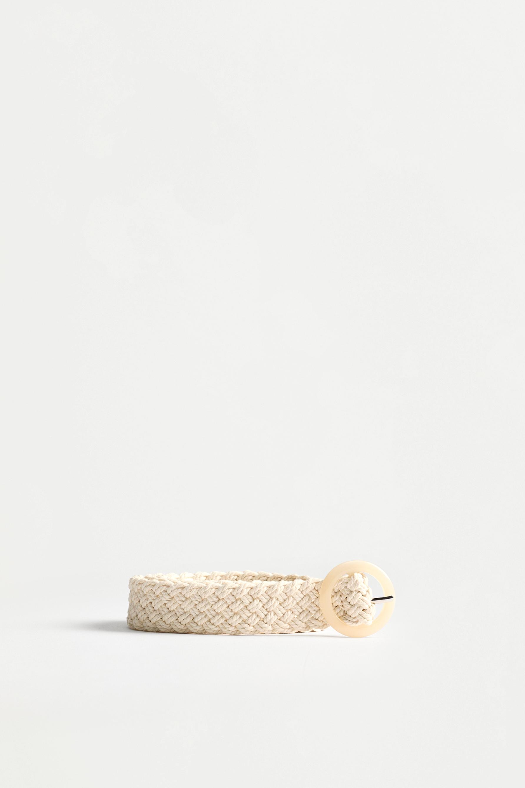 Braided belt — ECRU (alternate view)