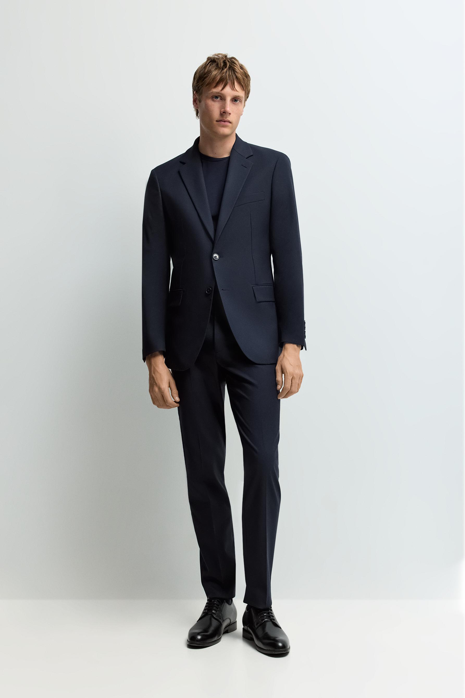 Soft slim fit T-shirt — NAVY