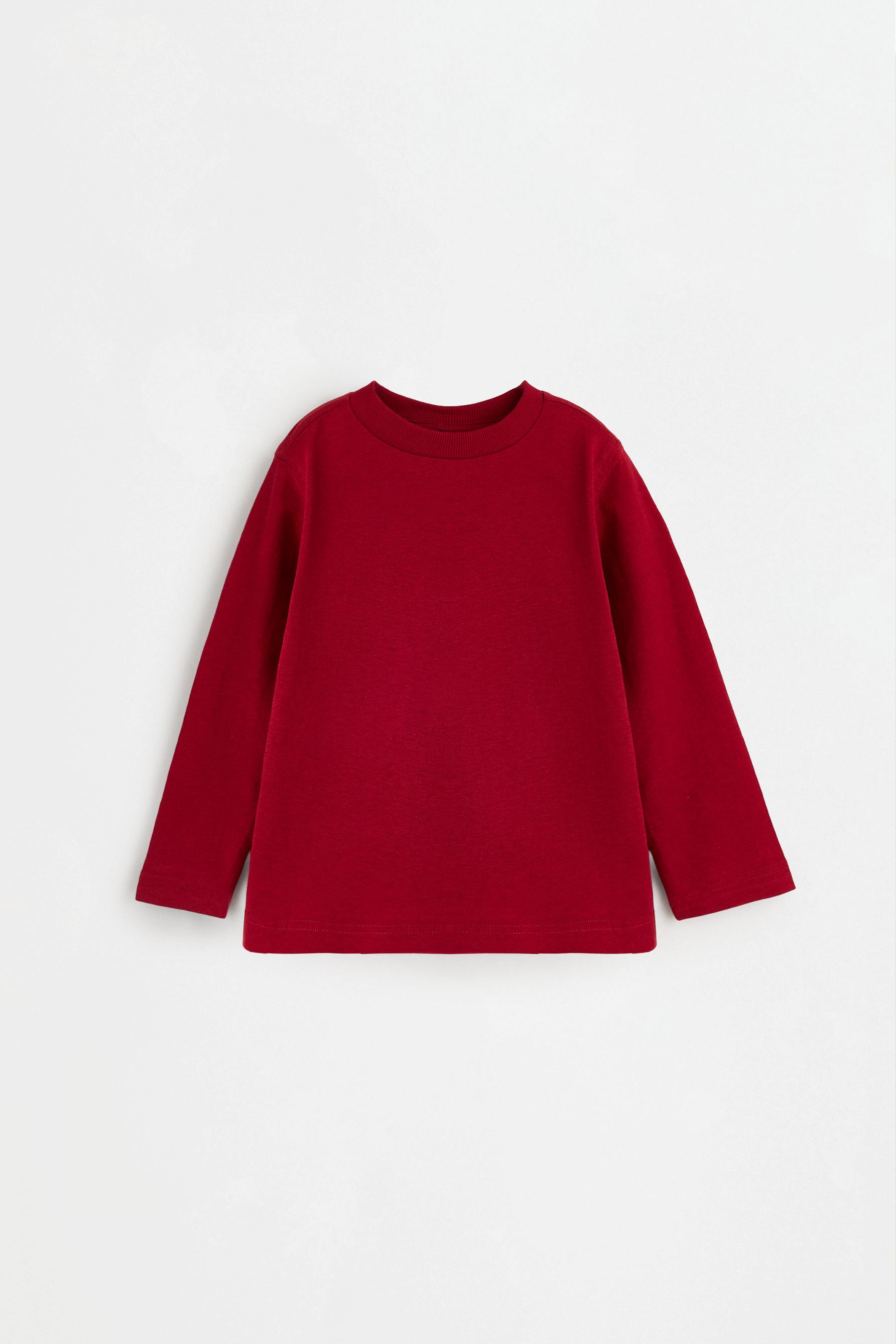 Pack of 4 plain long sleeve T-shirts — NAVY