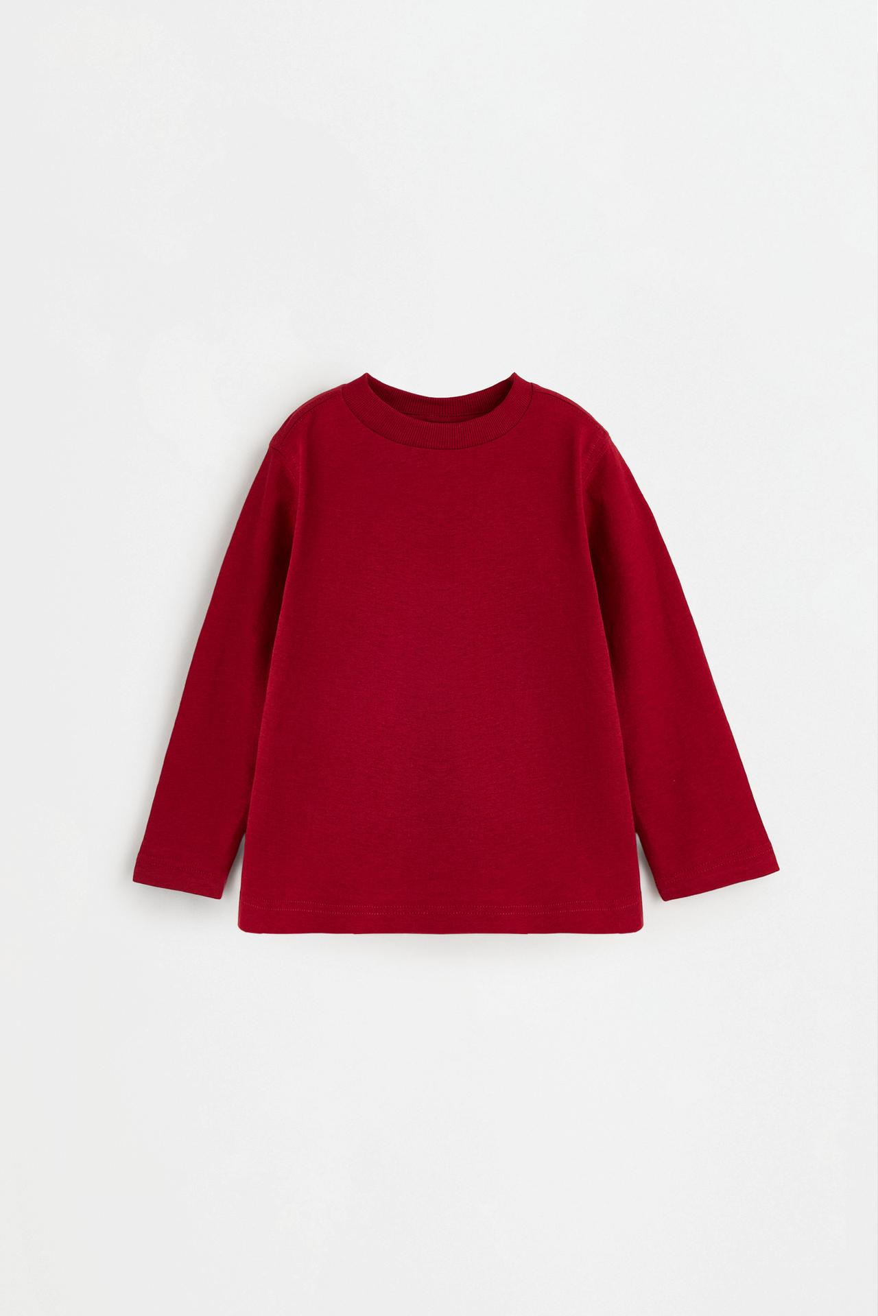 Pack of 4 plain long sleeve T-shirts — NAVY