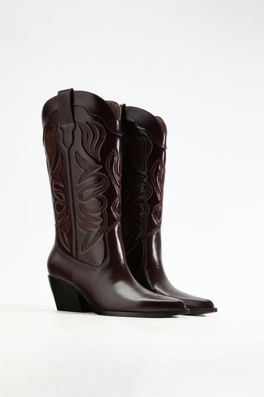 Cowboy boot — BURGUNDY 2