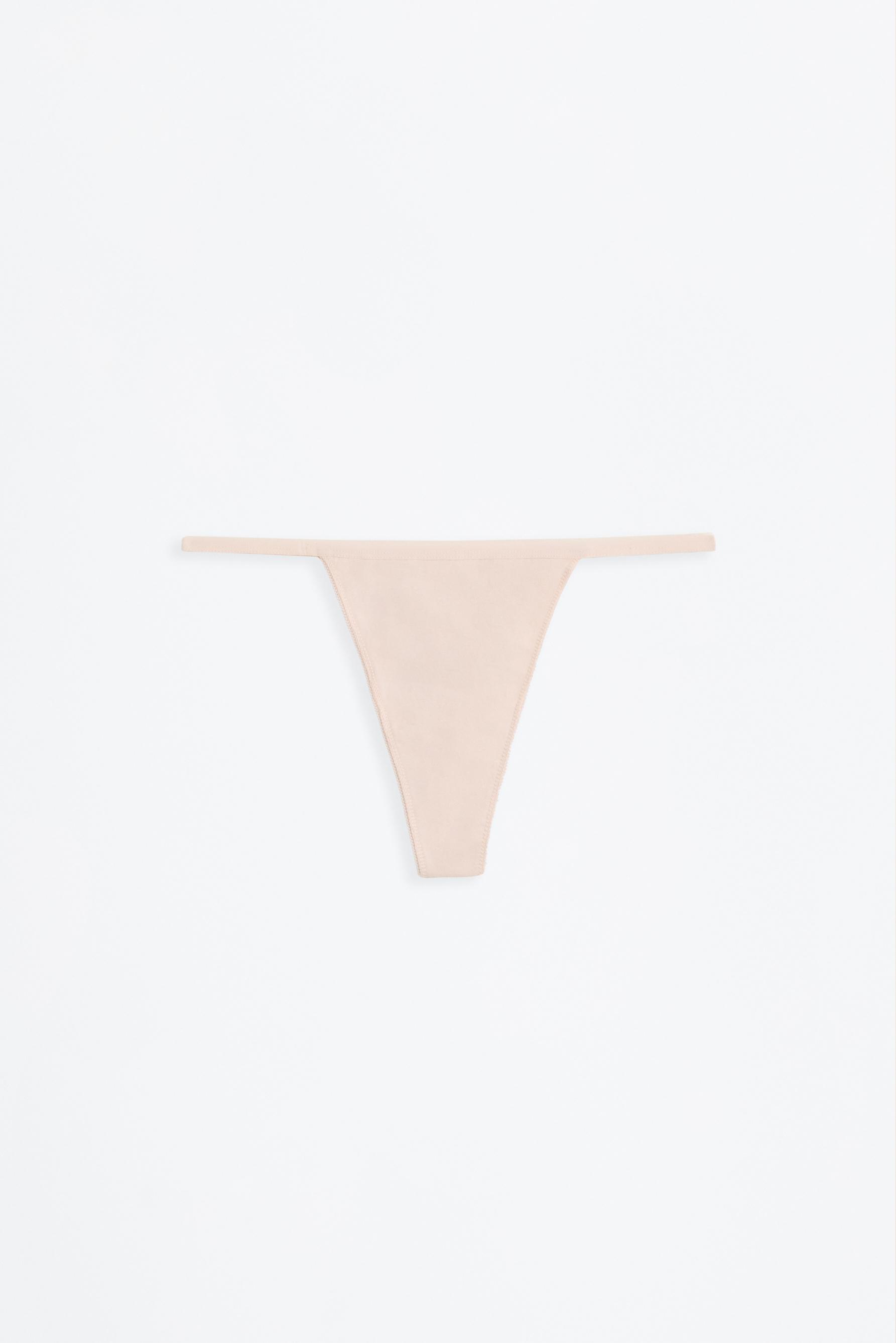 5-pack of thongs — ECRU
