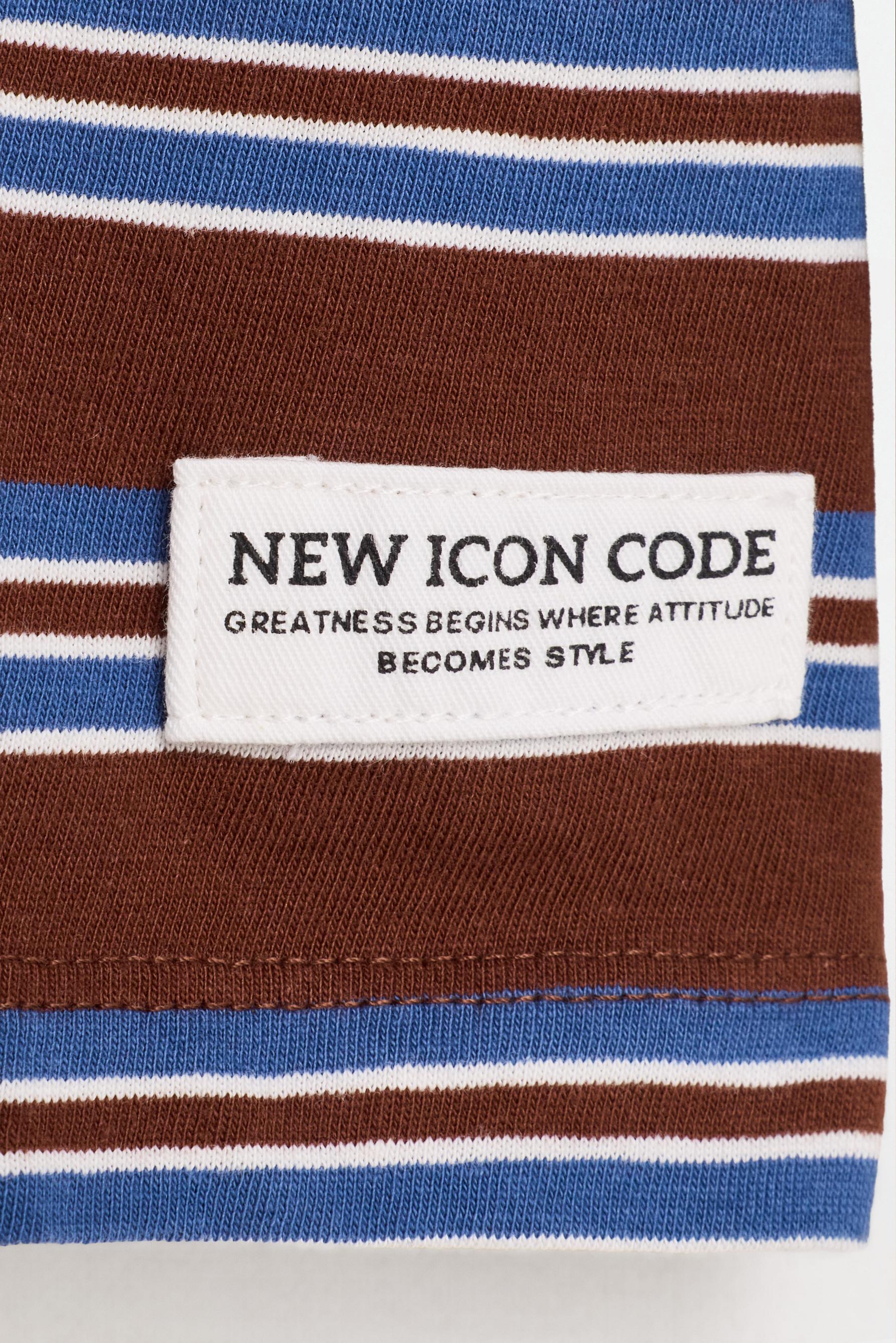 Striped T-shirt — RED