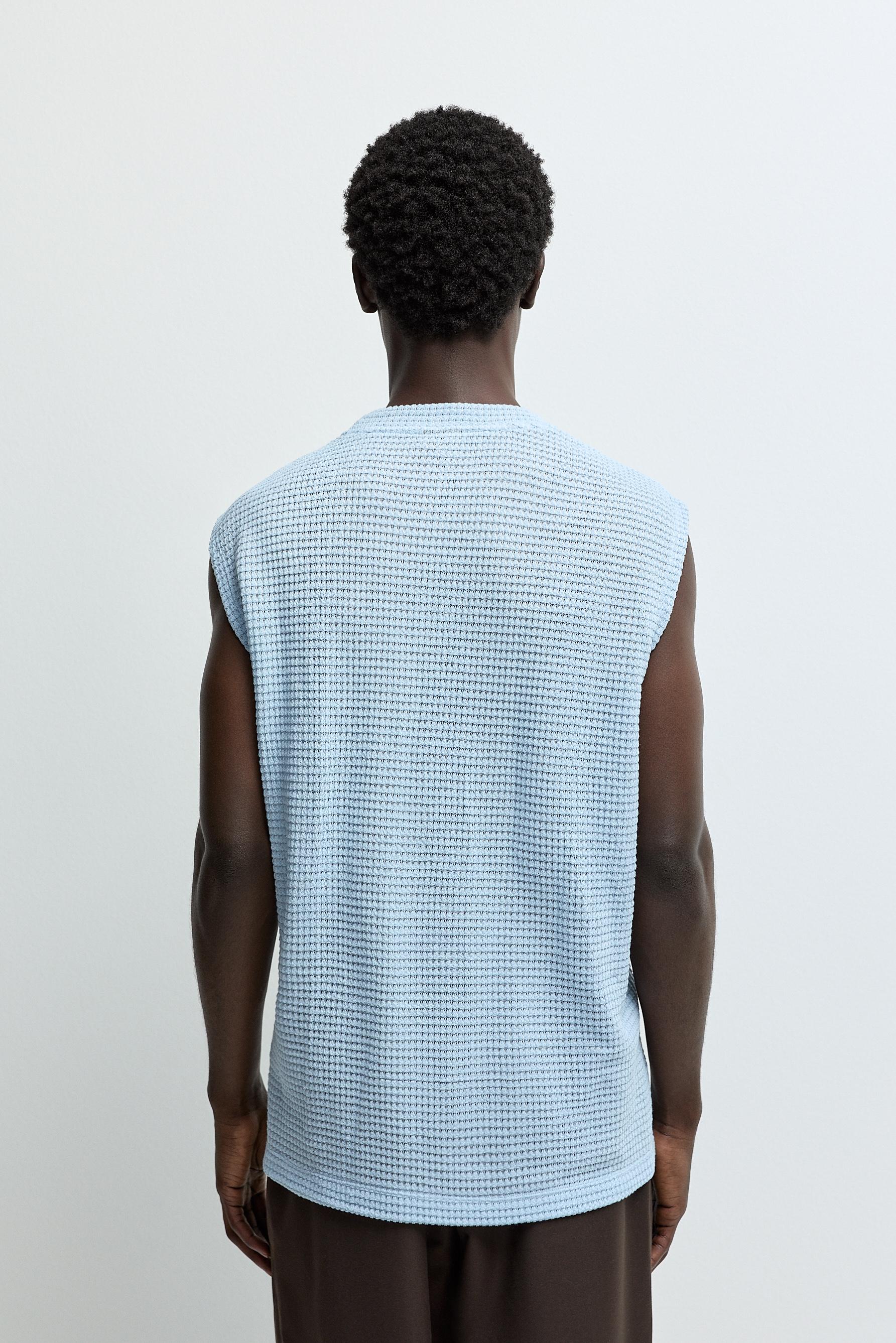 Bias Cut Tank Top — PALE BLUE