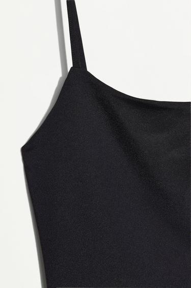 Polyamide strap top — BLACK 7