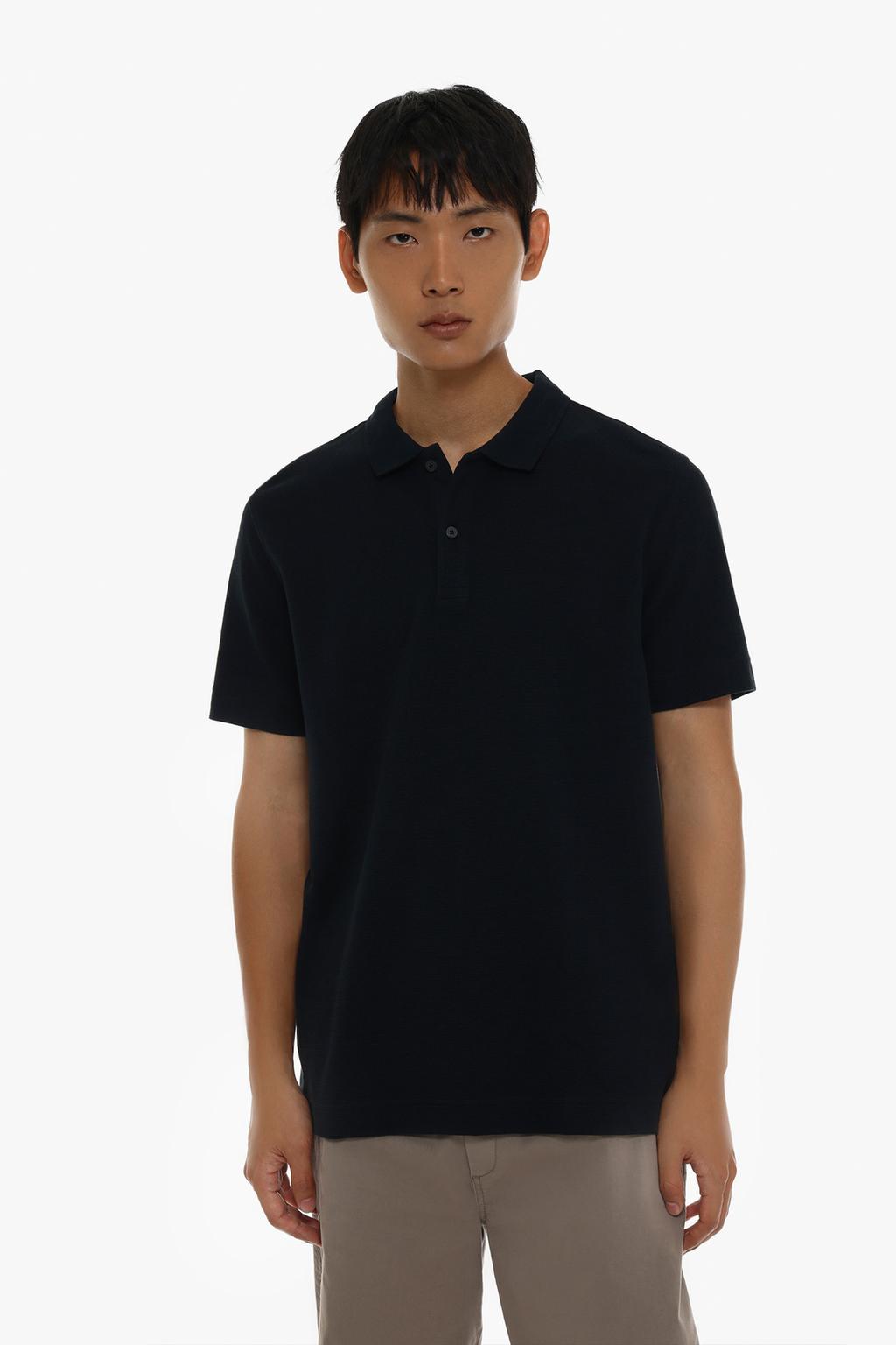 Basic ottoman polo shirt