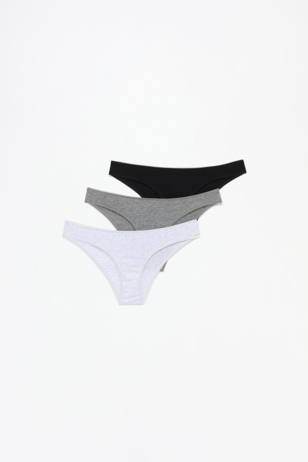 3-Pack of cotton Brazilian briefs