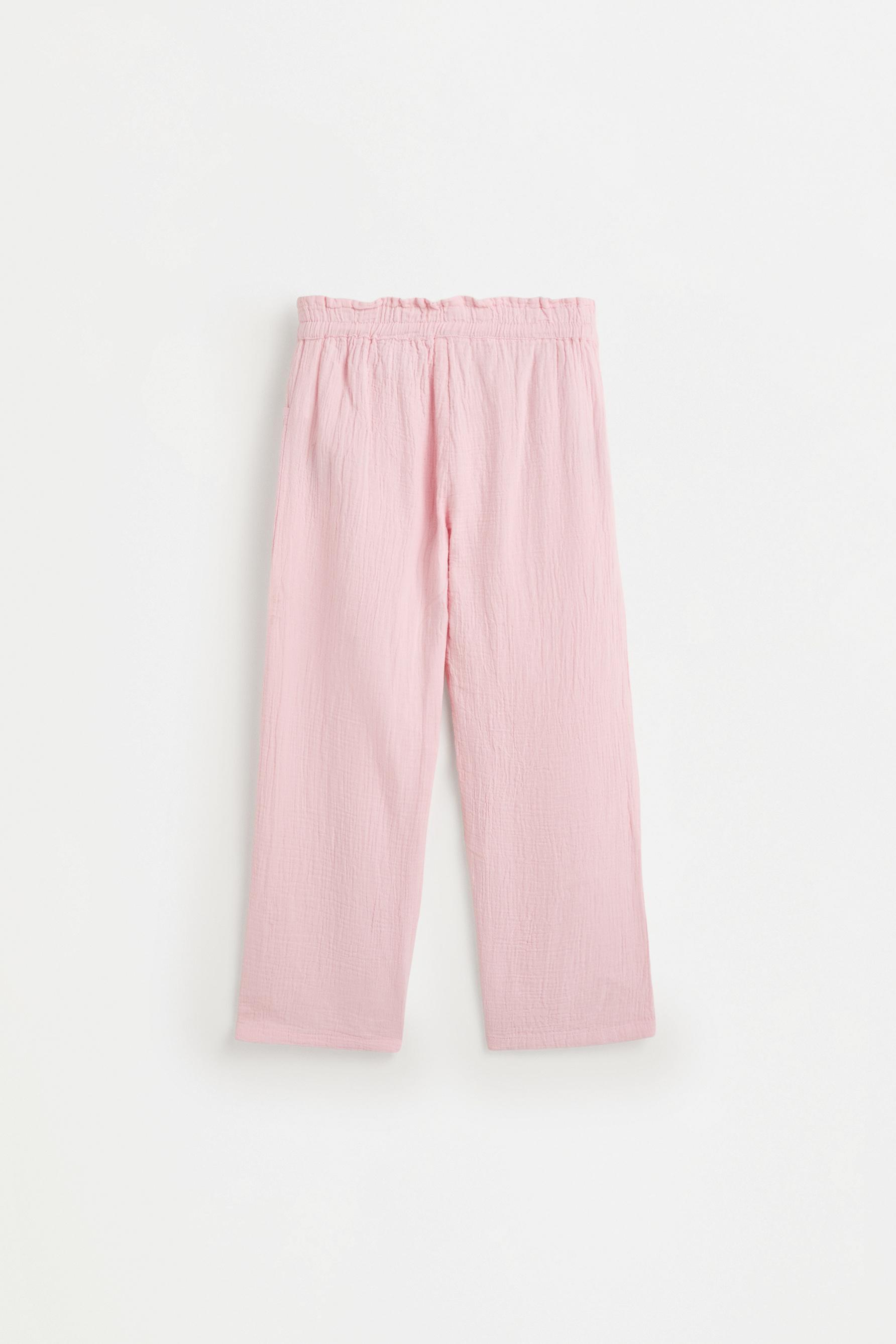 Swiss embroidery culottes — PINK