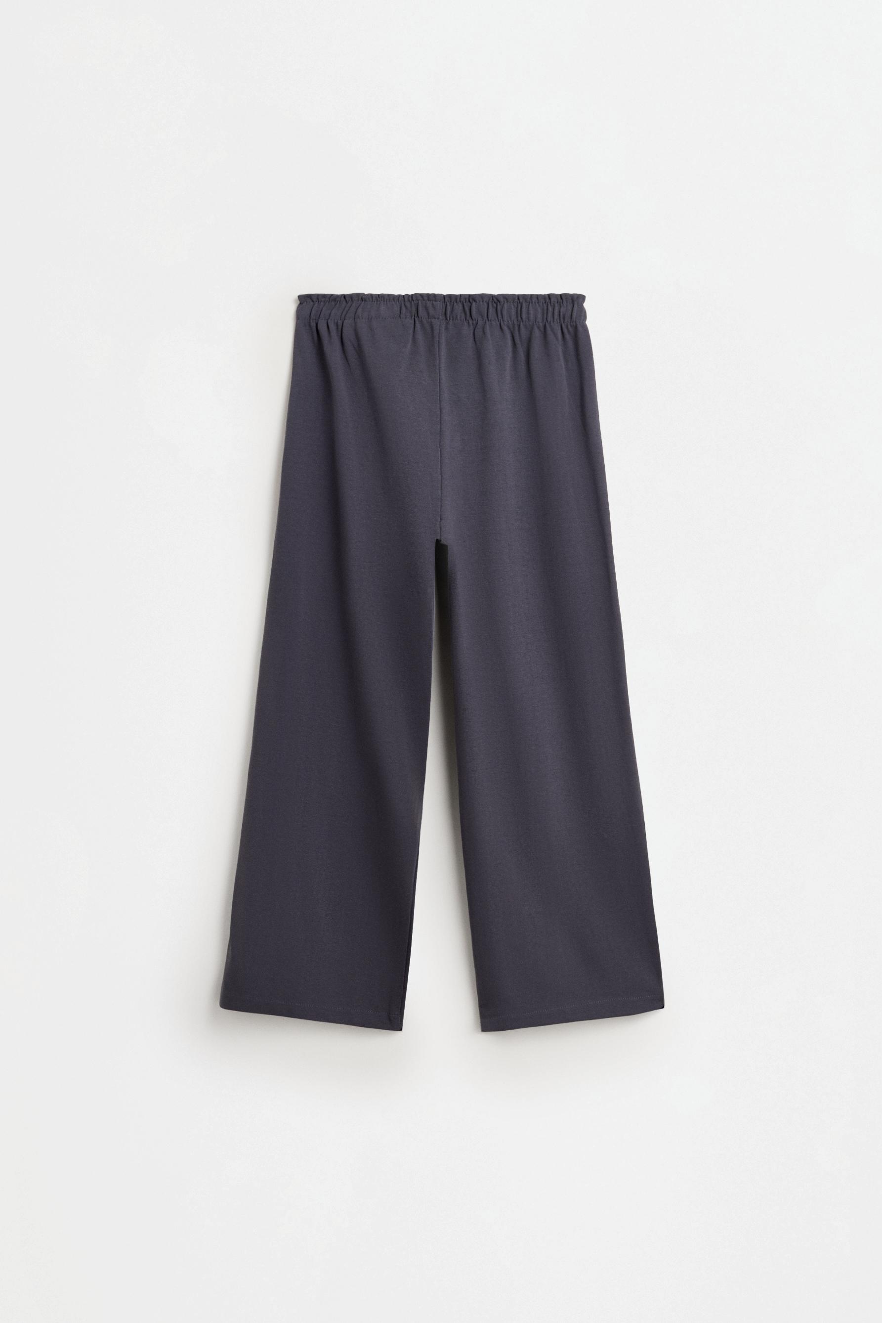 Heavy jersey culottes — BLUE GREY