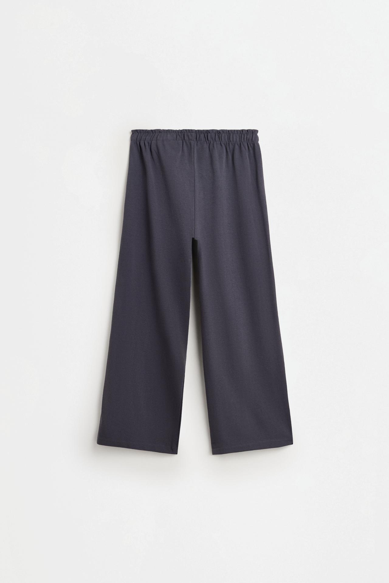 Heavy jersey culottes — BLUE GREY