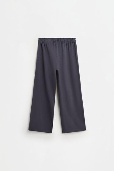 Heavy jersey culottes — BLUE GREY 2