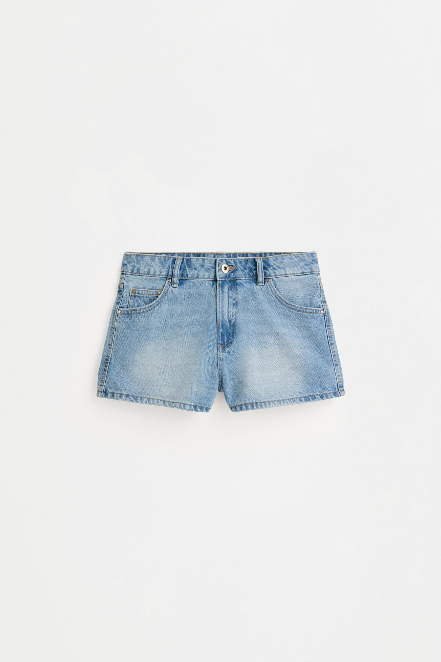 Denim shorts — MEDIUM BLUE