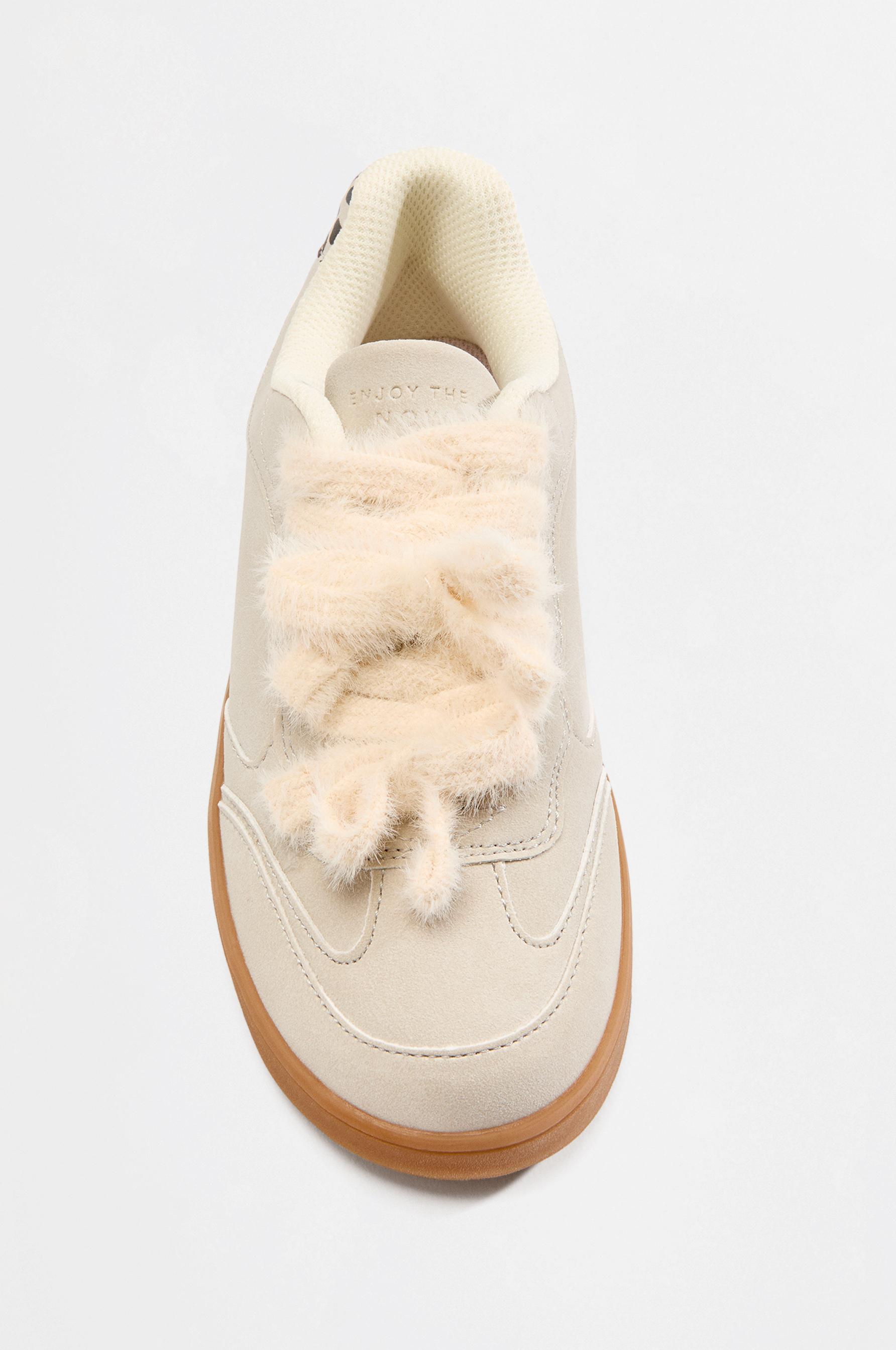 Bow detail sneakers — ECRU