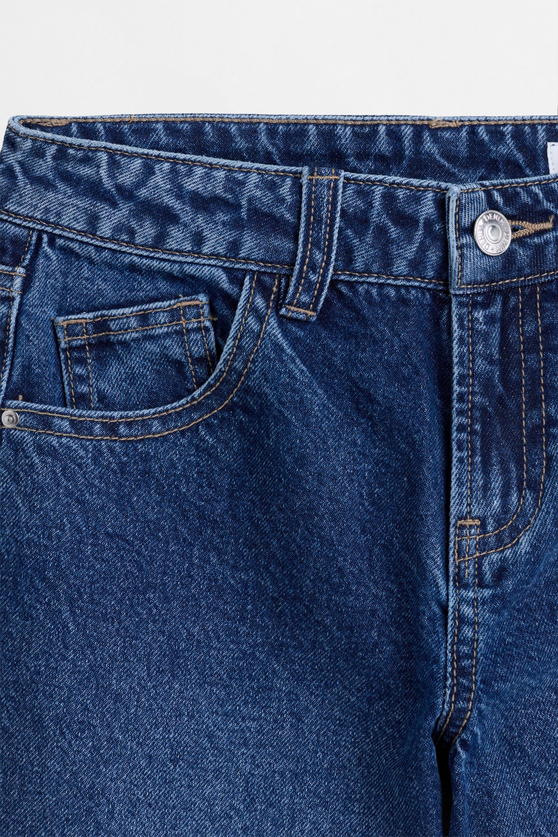 Straight-leg cuffed jeans — INDIGO