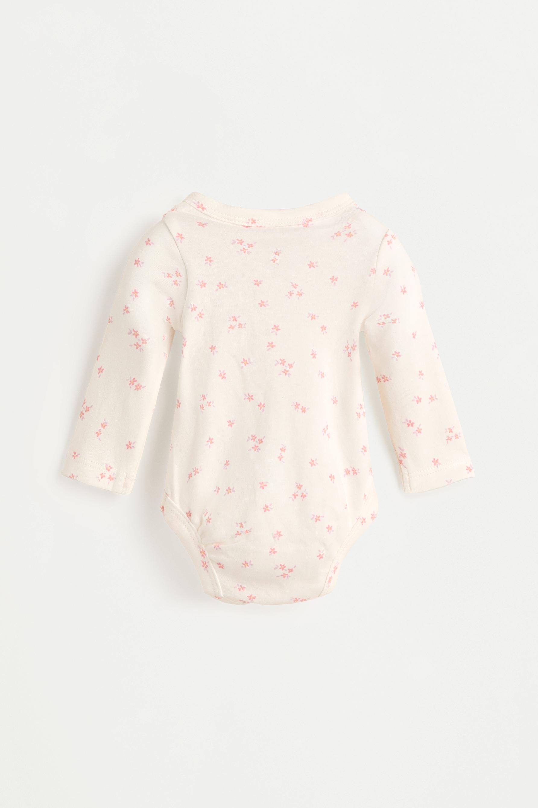 Interlock bodysuit, footed leggings and hat set — PINK
