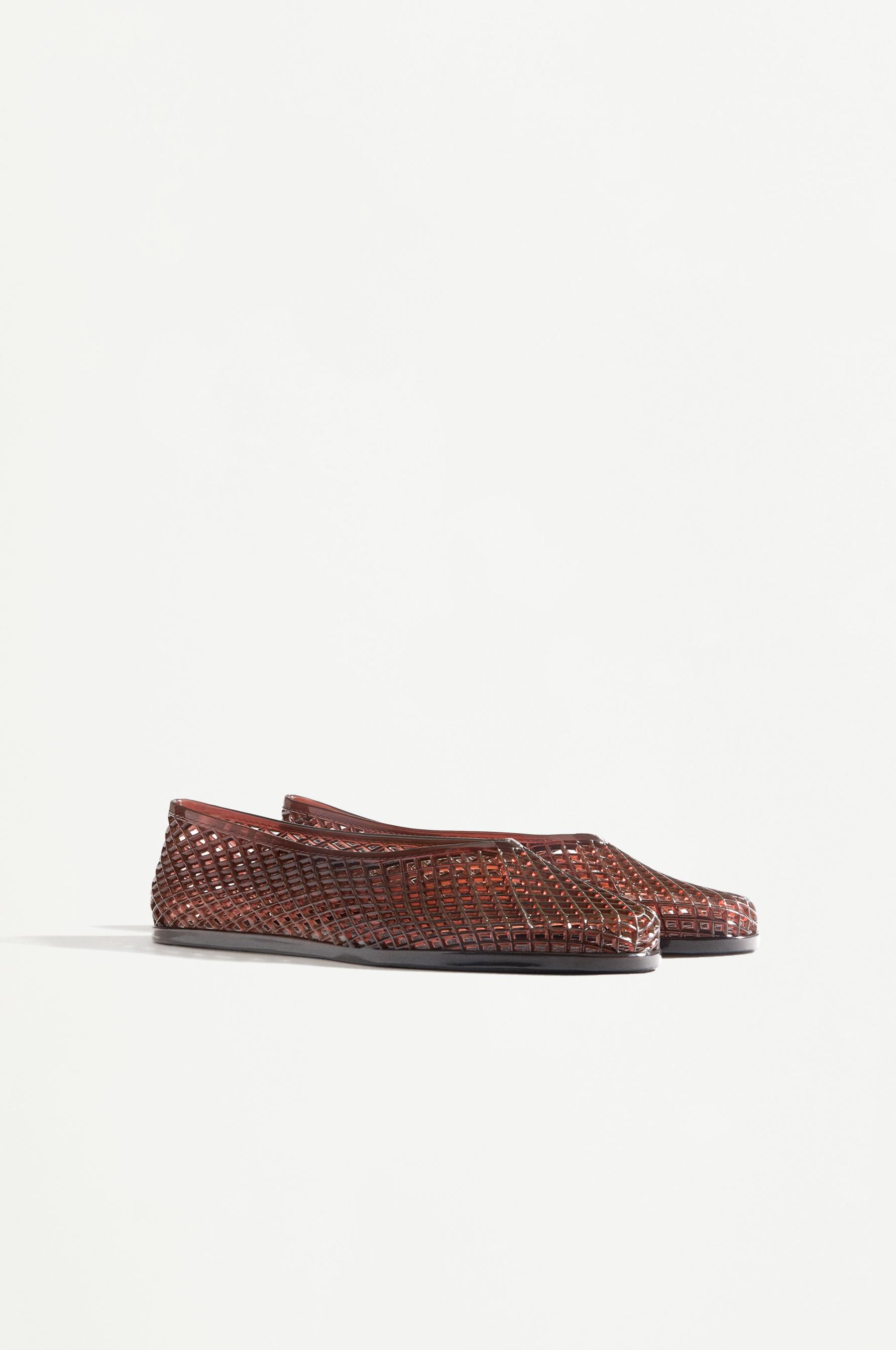 Jelly ballet flats — BROWN